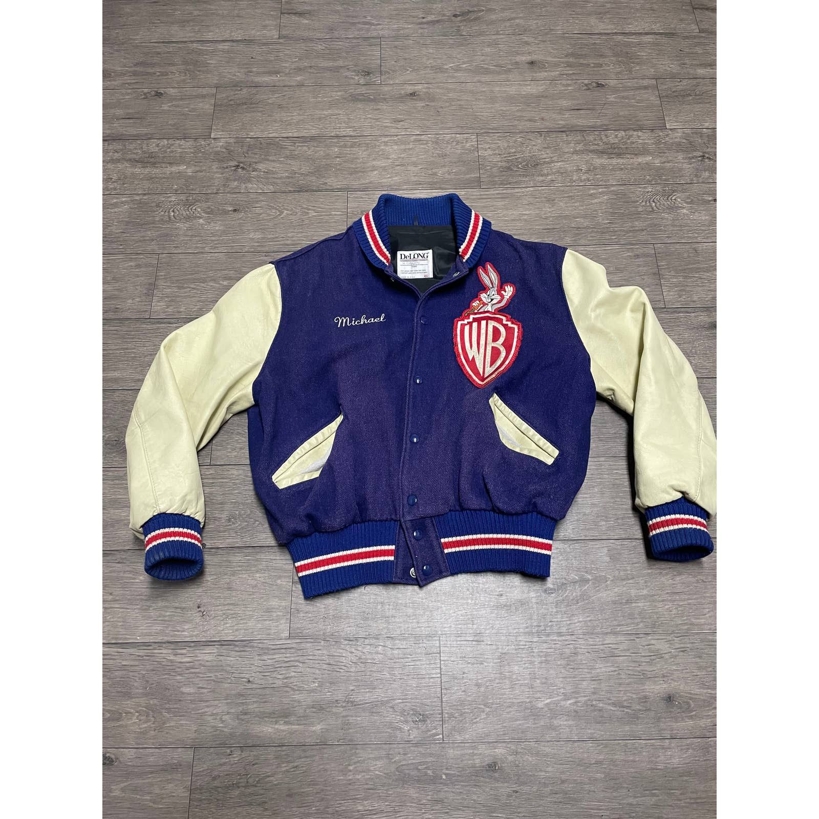 Bunny Letterman Bomber Jacket
