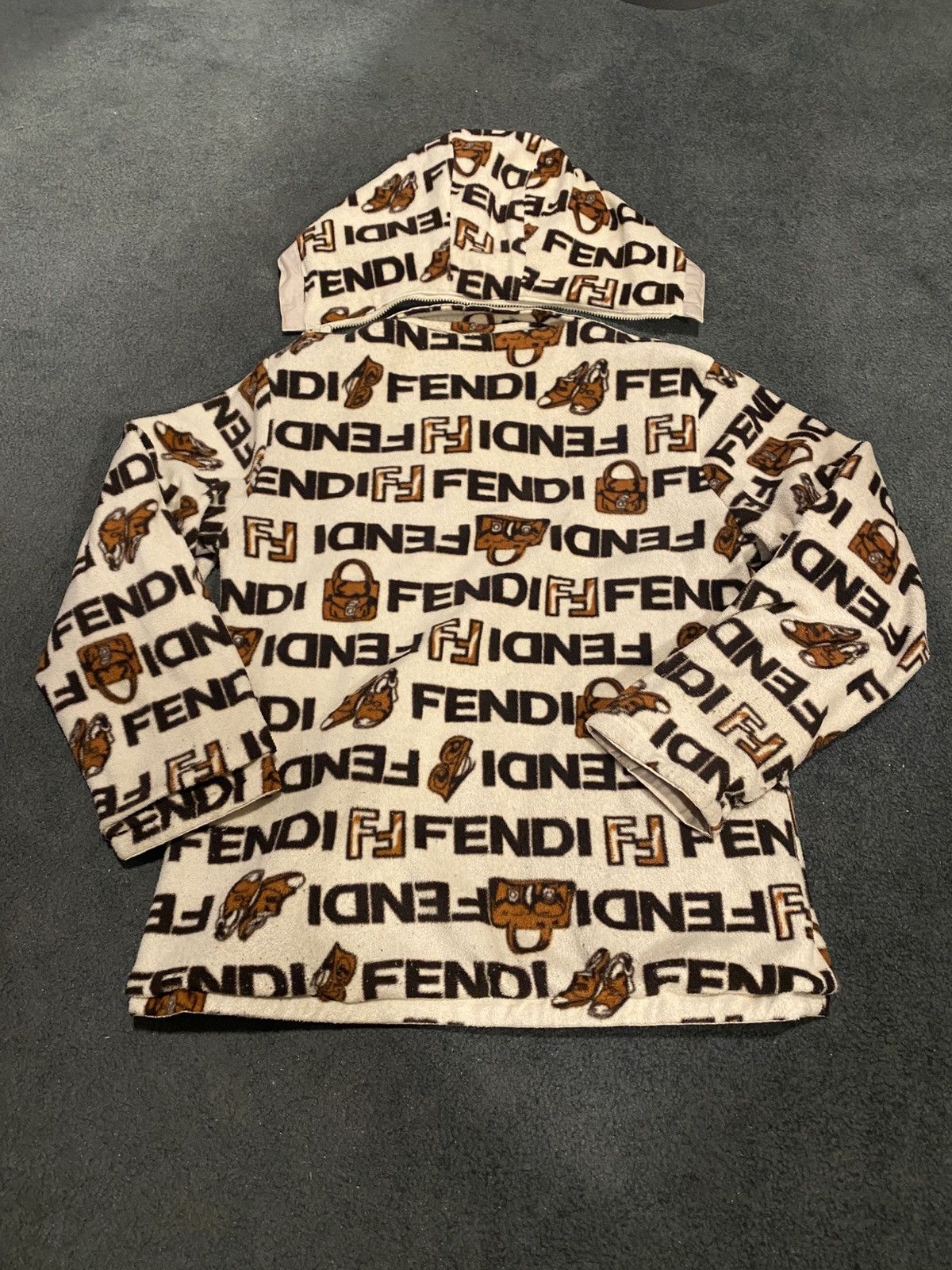 Designer × Fendi × Vintage VINTAGE FENDI WOMENS FLECE LINED JACKETs Size L / US 10 / IT 46 - 4 Thumbnail