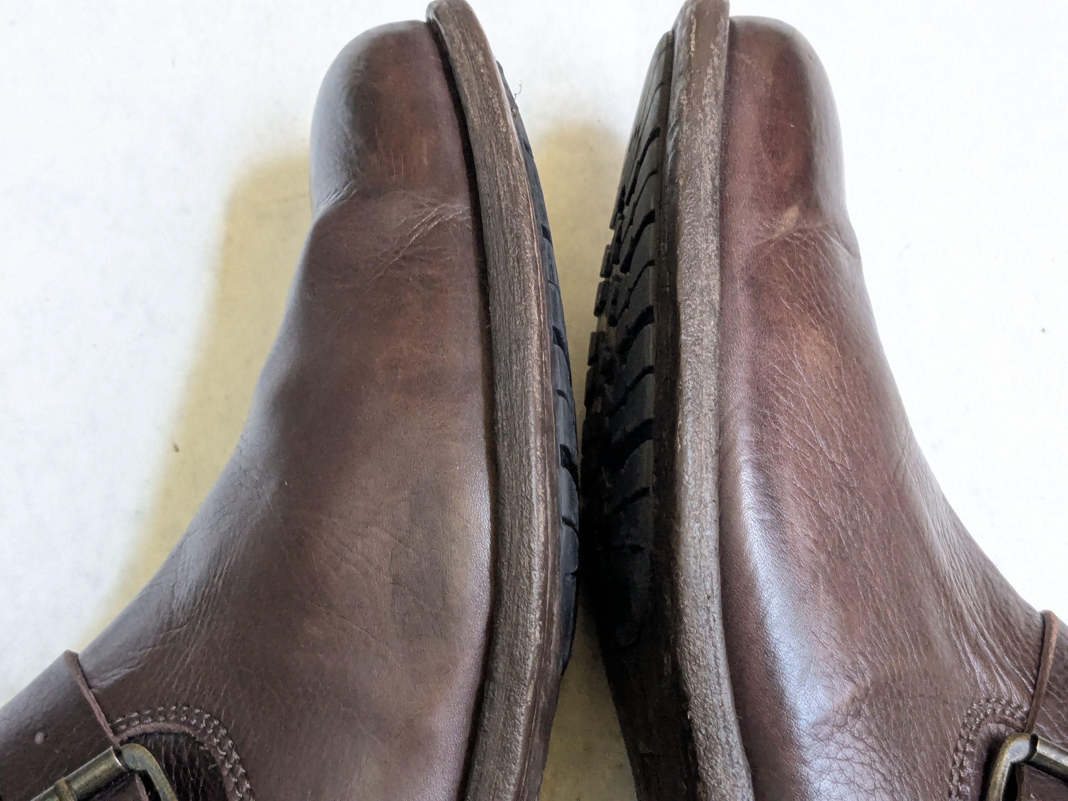 Frye Frye Engineer Boots Brown Leather 10 D Leather Buckle Size US 10 / EU 43 - 11 Thumbnail