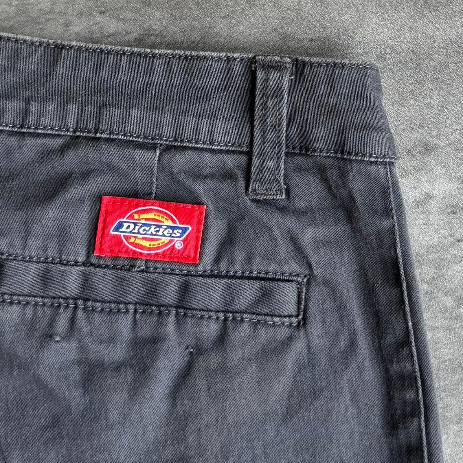 Dickies × Vintage Vintage Y2K Dickies Skater Wolf Grey Chino Casual Pants Size 29" - 3 Thumbnail