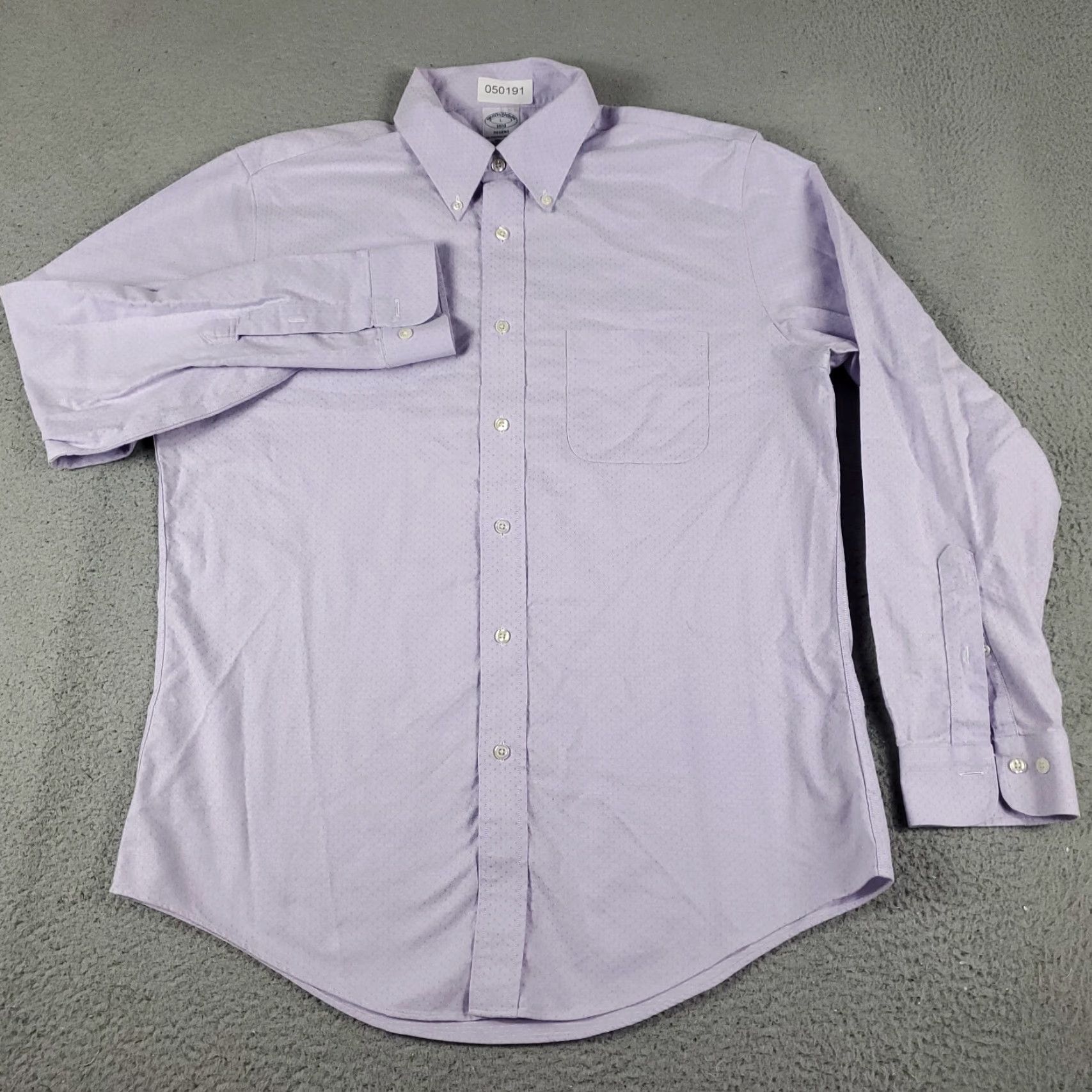 Brooks Brothers Brooks Brothers Shirt Mens Large Purple Casual Button Up Long Sleeve Size US L / EU 52-54 / 3 - 2 Thumbnail