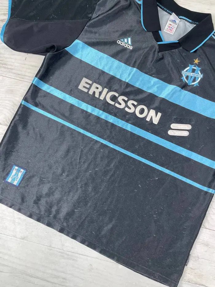 Adidas Adidas Olympique Marseille 1999 2000 Third Shirt Jersey Size US XL / EU 56 / 4 - 3 Thumbnail