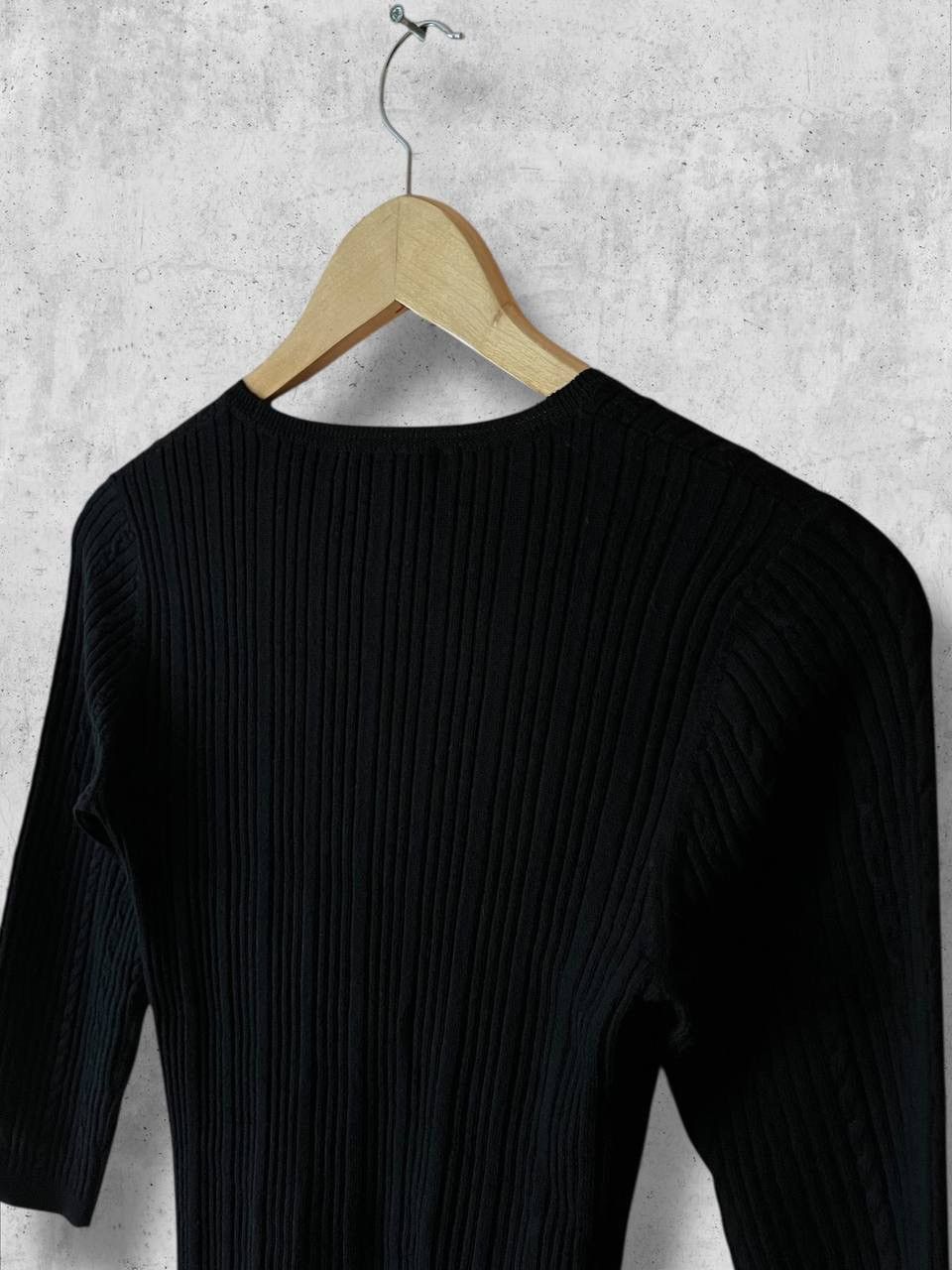 Celine CELINE cable knit sweater long sleeve tee laine wool vintage Size M / US 6-8 / IT 42-44 - 2 Thumbnail