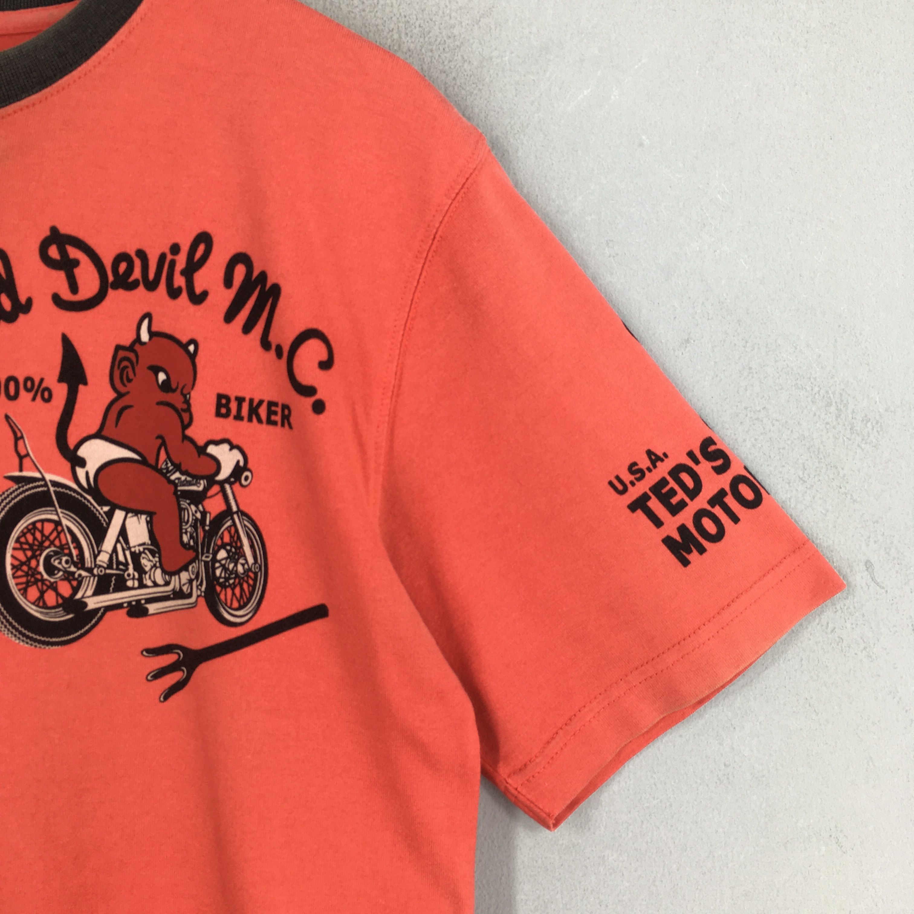 Other Ted Company Angry Teddy Red Devil M.C. Bikers T shirt S Size US S / EU 44-46 / 1 - 4 Thumbnail