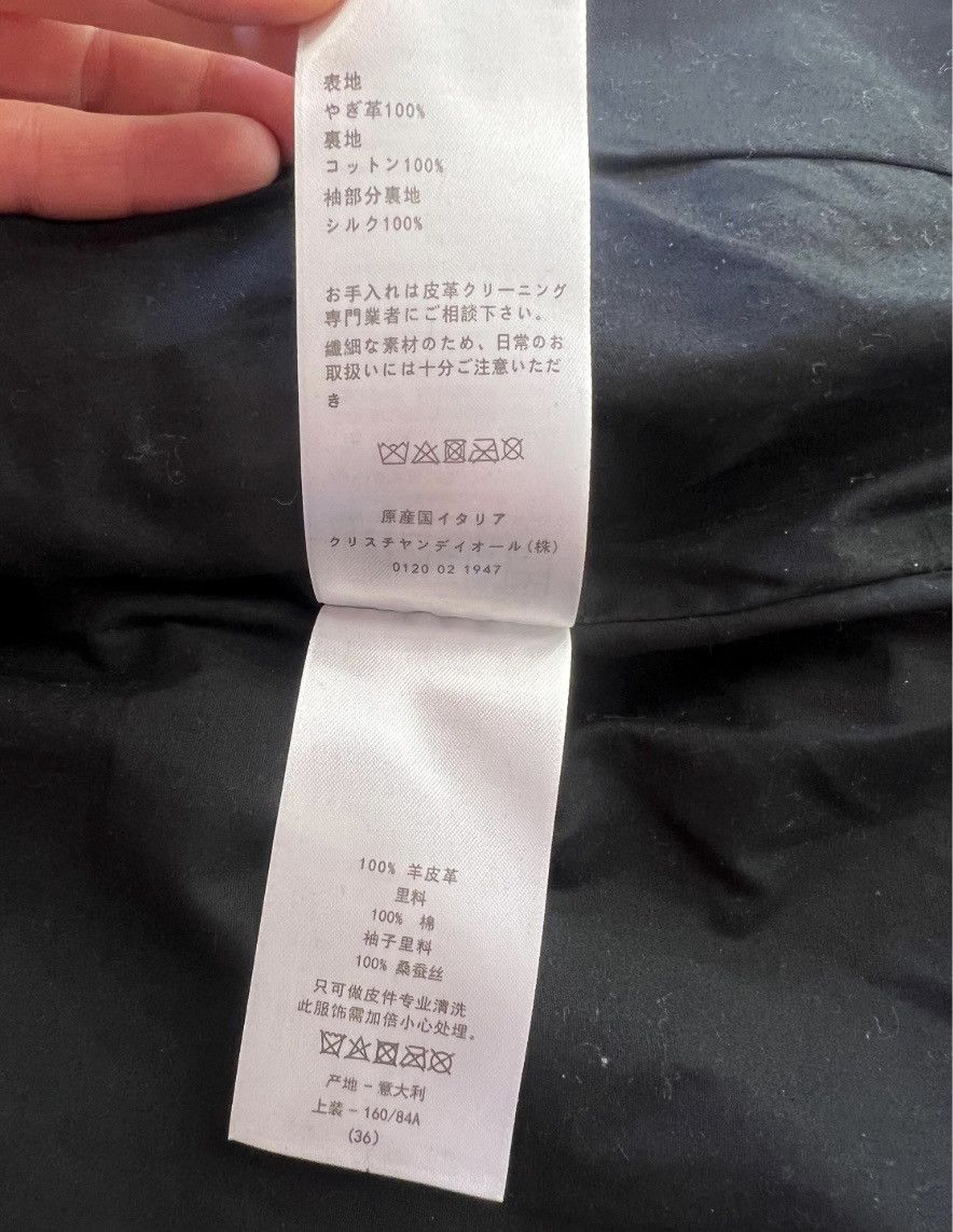 Dior Christian Dior Diorangeles Biker Jacket Goat Leather Moto Size S / US 4 / IT 40 - 13 Thumbnail