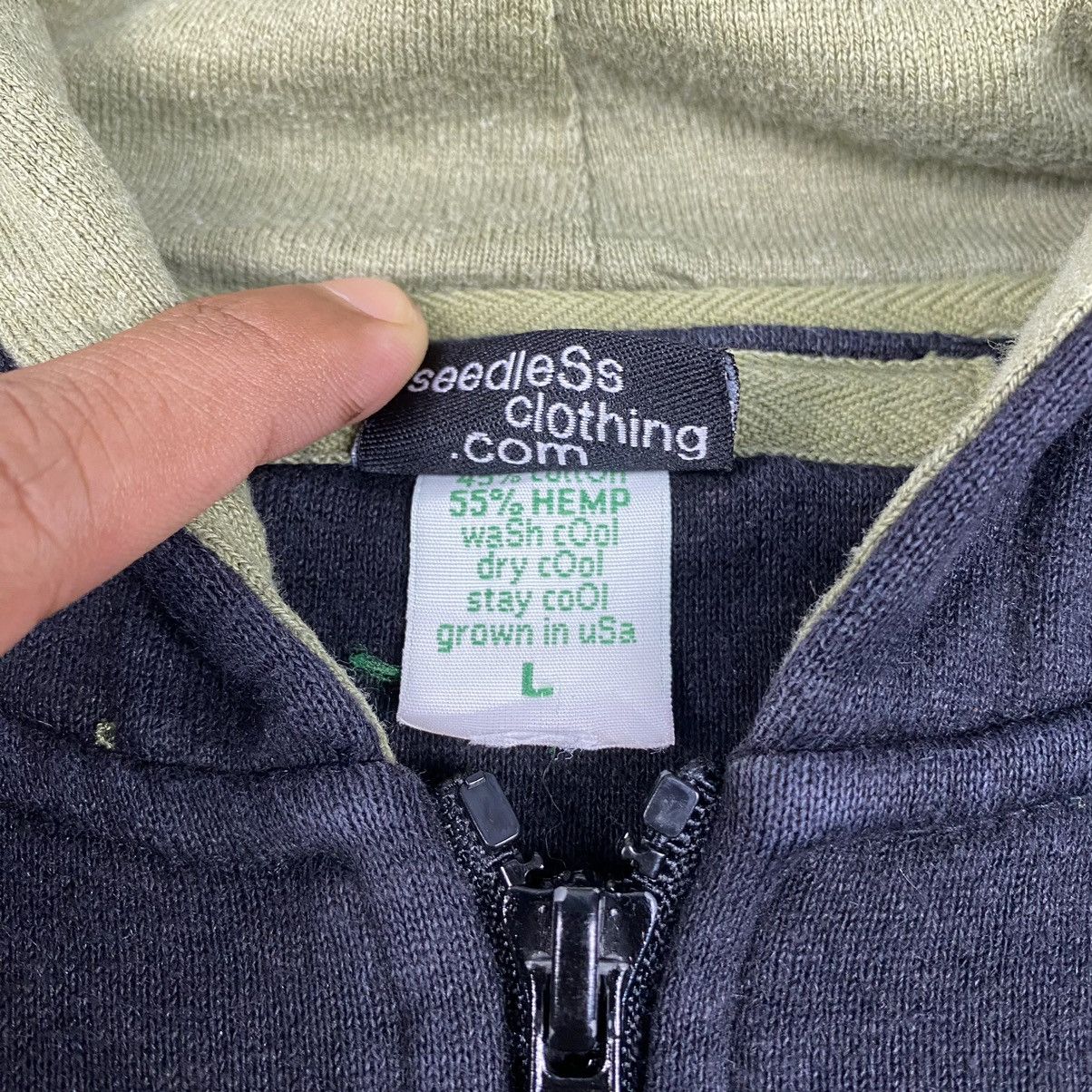 Japanese Brand × Vintage Vintage Seedless Hemp Hoodie Size US L / EU 52-54 / 3 - 3 Thumbnail