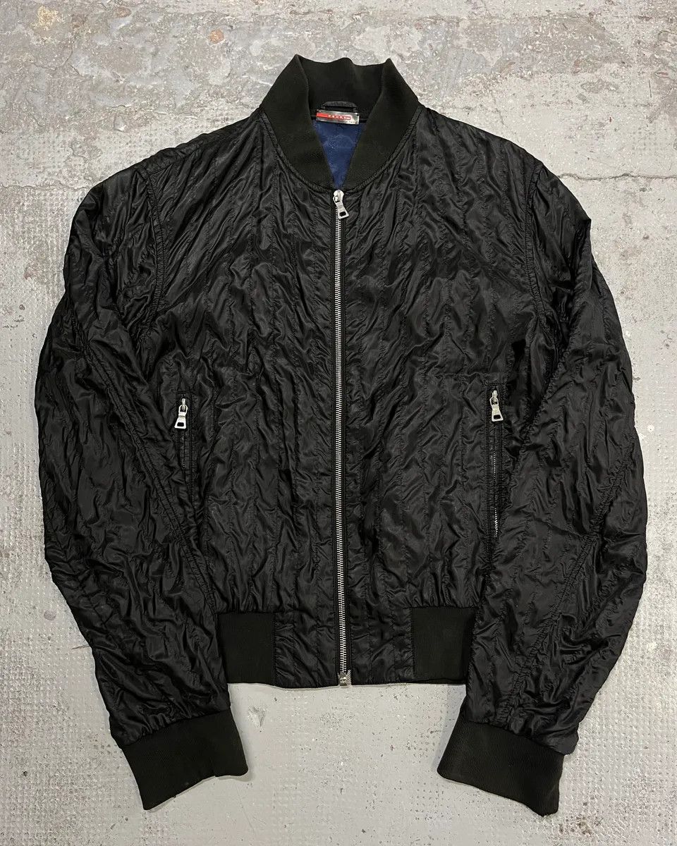 Prada AW2004 Prada Black Nylon Bomber Jacket Size US M / EU 48-50 / 2 - 1 Thumbnail
