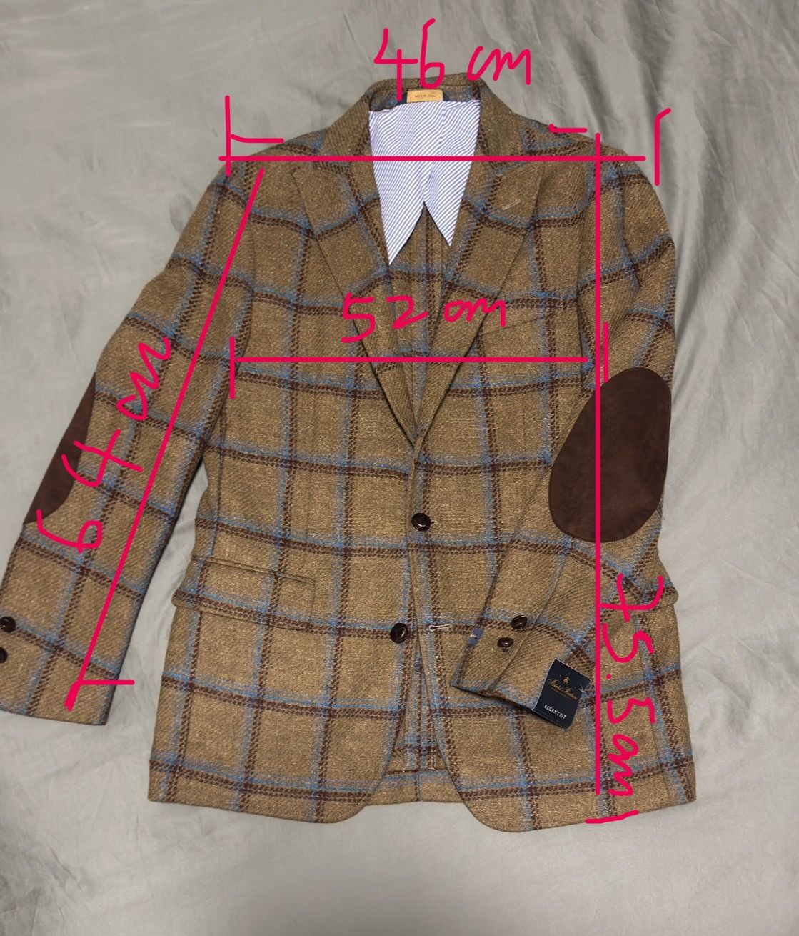 Brooks Brothers Brooks Brothers Checks Wool men blazer Regent regular fit 38 Size 38R - 2 Thumbnail