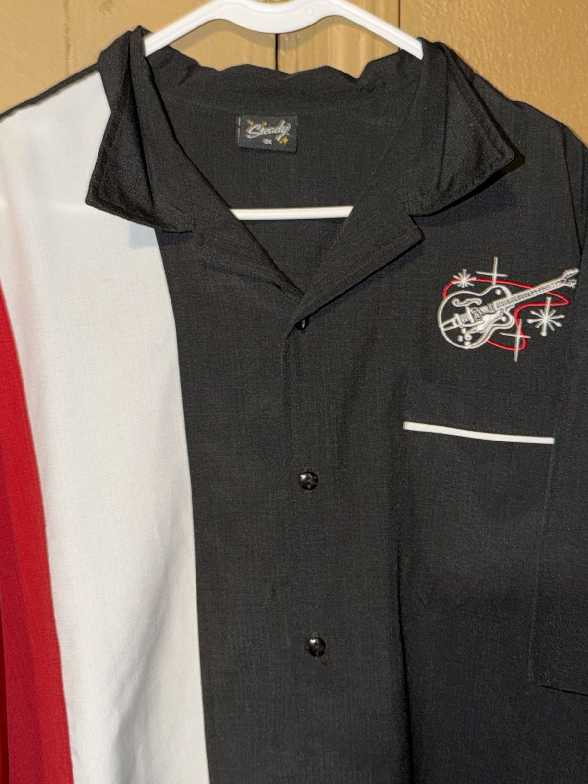 Other Steady Clothing Vintage Rock N Roll Guitar Bowling Shirt XXL Size US XXL / EU 58 / 5 - 6 Thumbnail