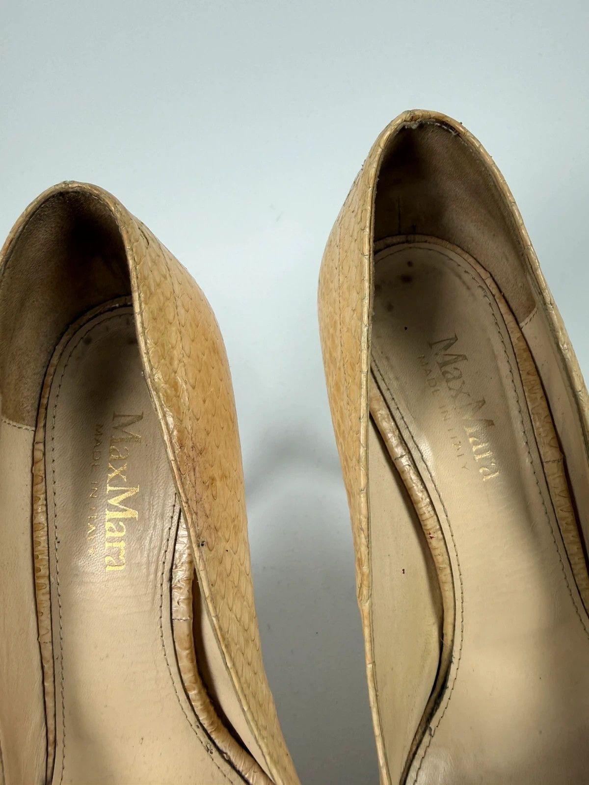Max Mara Max Mara Genuine Leather Heels size 38.5 Size US 8.5 / IT 38.5 - 6 Thumbnail