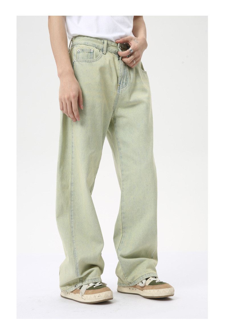 Japanese Brand × Jean Distressed washed paneled straight-leg wide-leg jeans Size US 32 / EU 48 - 2 Thumbnail