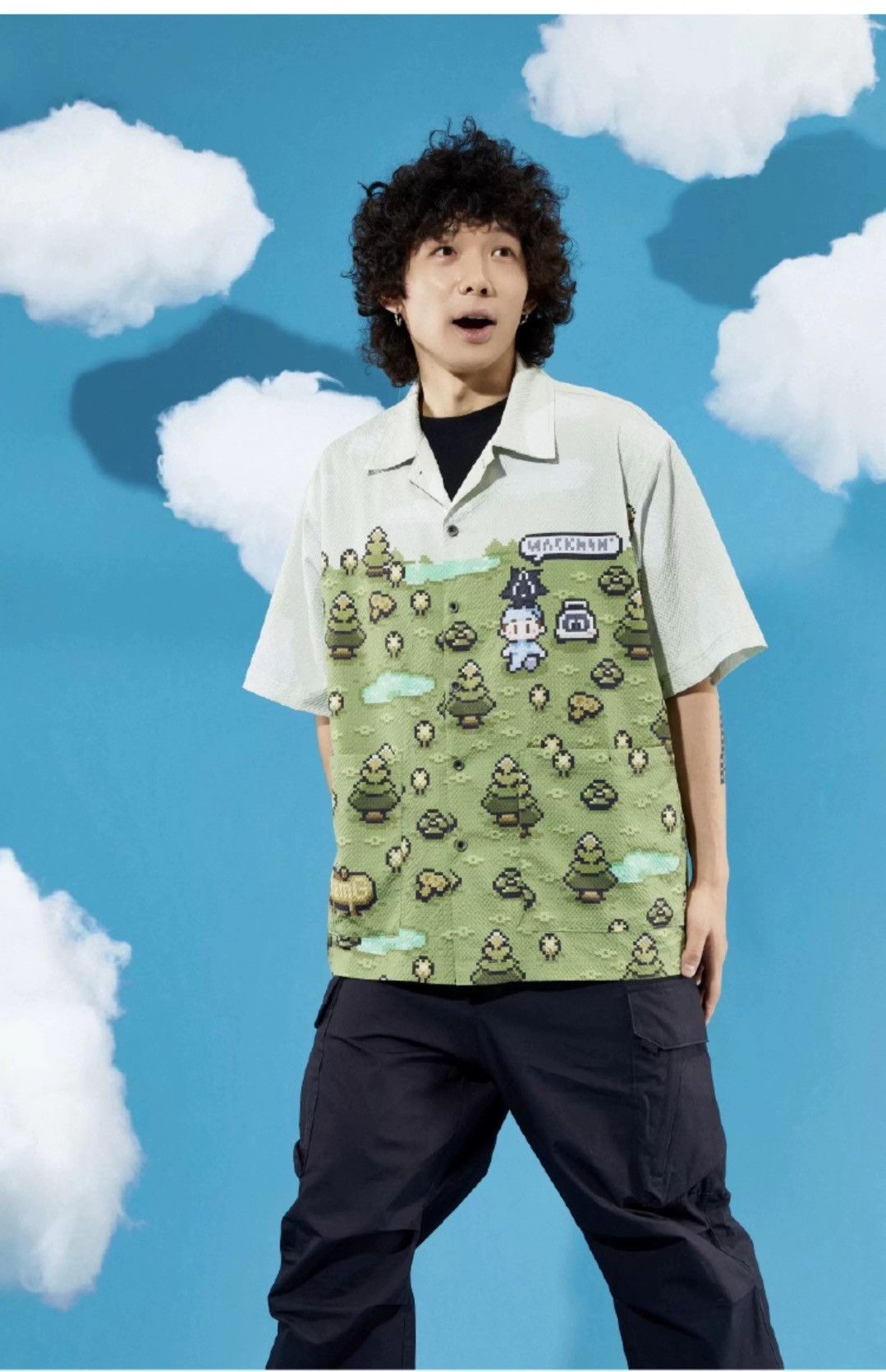 Other Nintendo-style Aesthetics Button Up Short Sleeve Shirt Size US M / EU 48-50 / 2 - 11 Thumbnail