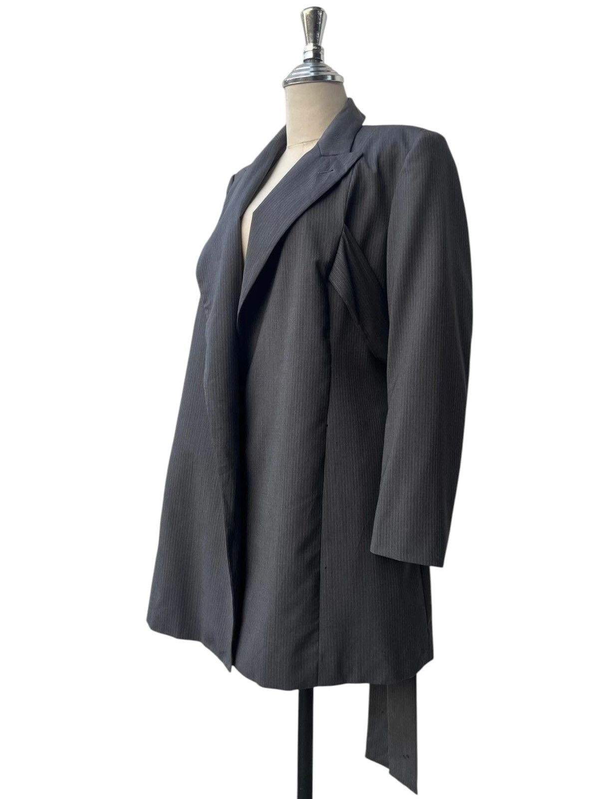 Jean Paul Gaultier Archive Jean Paul Gaultier Classique Pinstripe Wrap Jacket Size M / US 6-8 / IT 42-44 - 14 Thumbnail