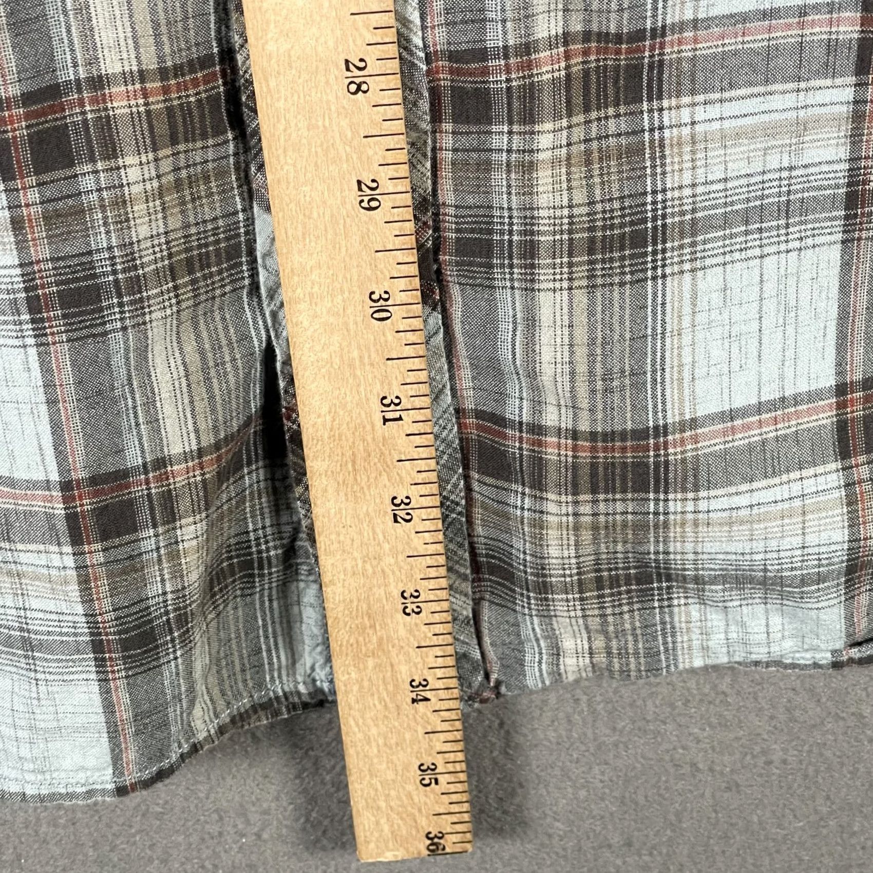 Vintage Red Head Brand Shirt Mens 2XL Tall Gray Brown Plaid Button Up Outdoor Workwear Size US XXL / EU 58 / 5 - 7 Thumbnail
