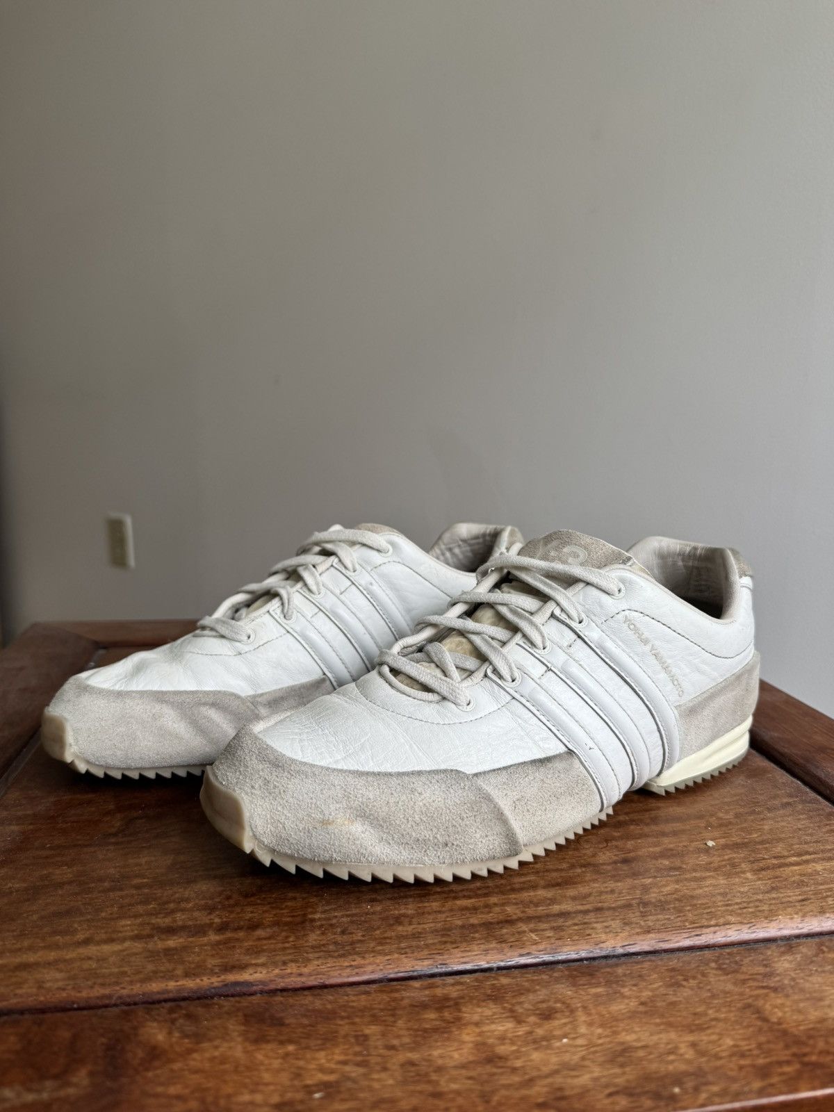 Y-3 White Sprint Sneakers Size US 8.5 / EU 41-42 - 3 Thumbnail