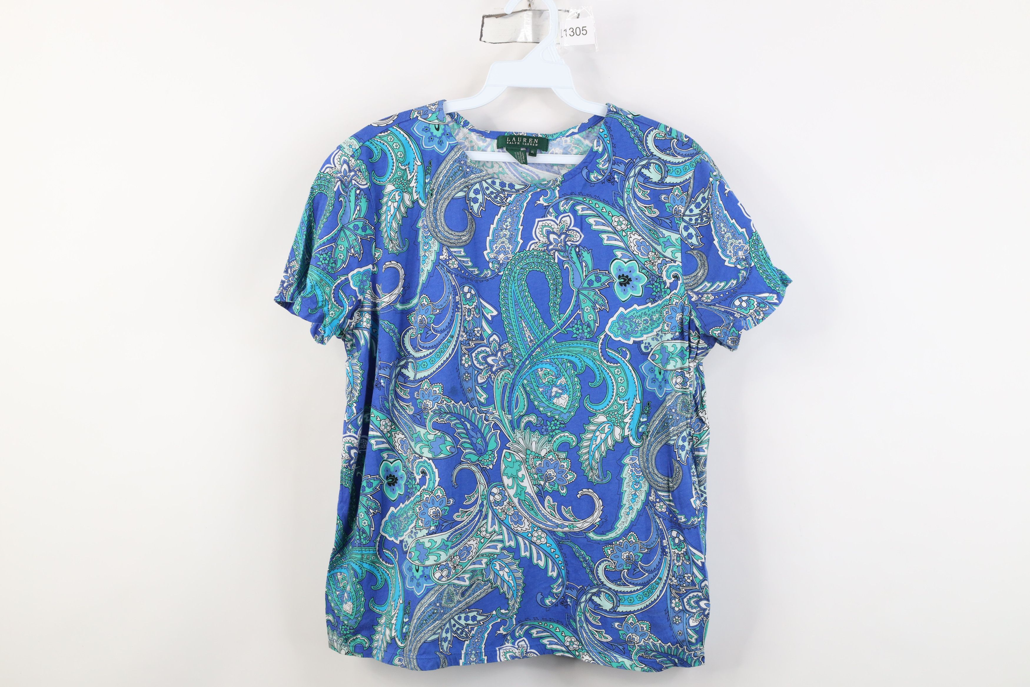 Ralph Lauren Vintage 90s Ralph Lauren of Life Babydoll T-Shirt Cotton Size XL / US 12-14 / IT 48-50 - 1 Thumbnail