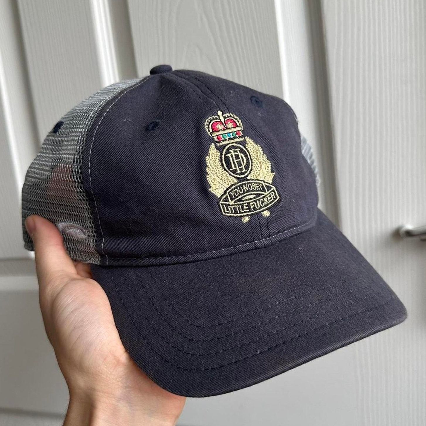 Vintage Funny Vintage Nosey Little Fckr Raunchy Mesh Trucker Hat Cap Size ONE SIZE - 1 Thumbnail