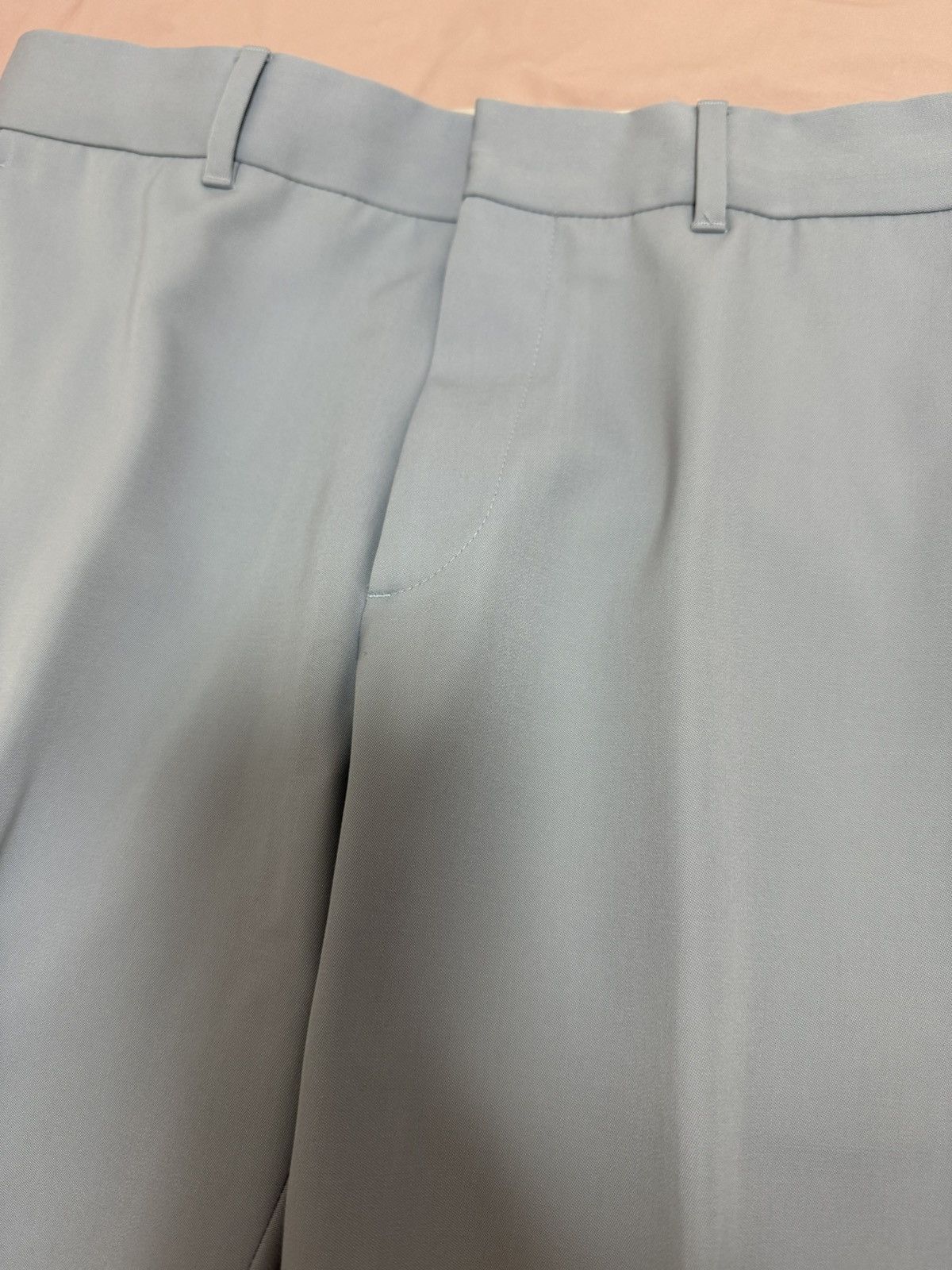 Louis Vuitton Louis Vuitton light blue wool tailored pants 38 Size 38R - 4 Thumbnail