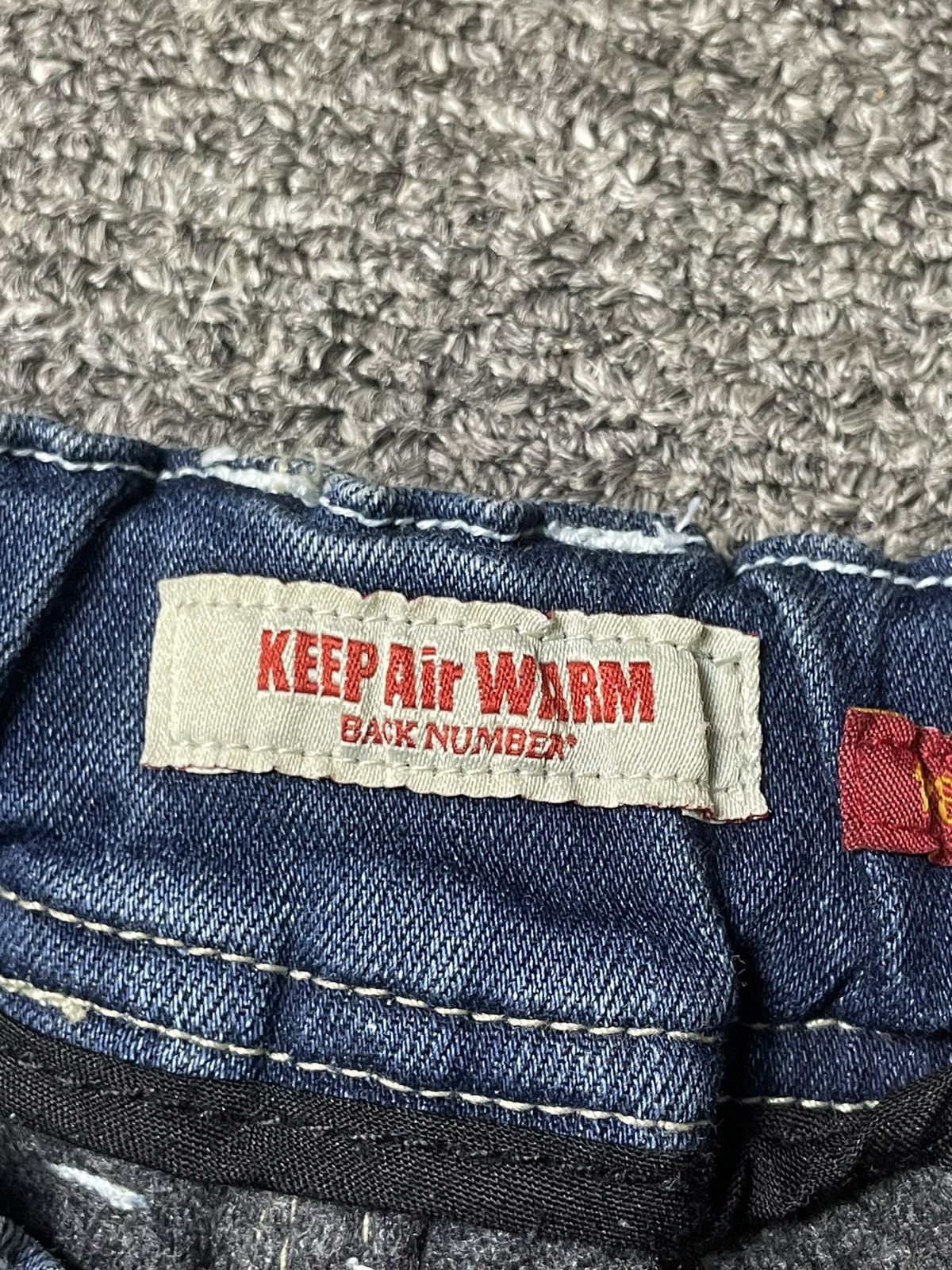 Japanese Brand × Vintage BACK NUMBER x Keep Air Warm Casual Jeans (92) Size US 31 - 7 Thumbnail