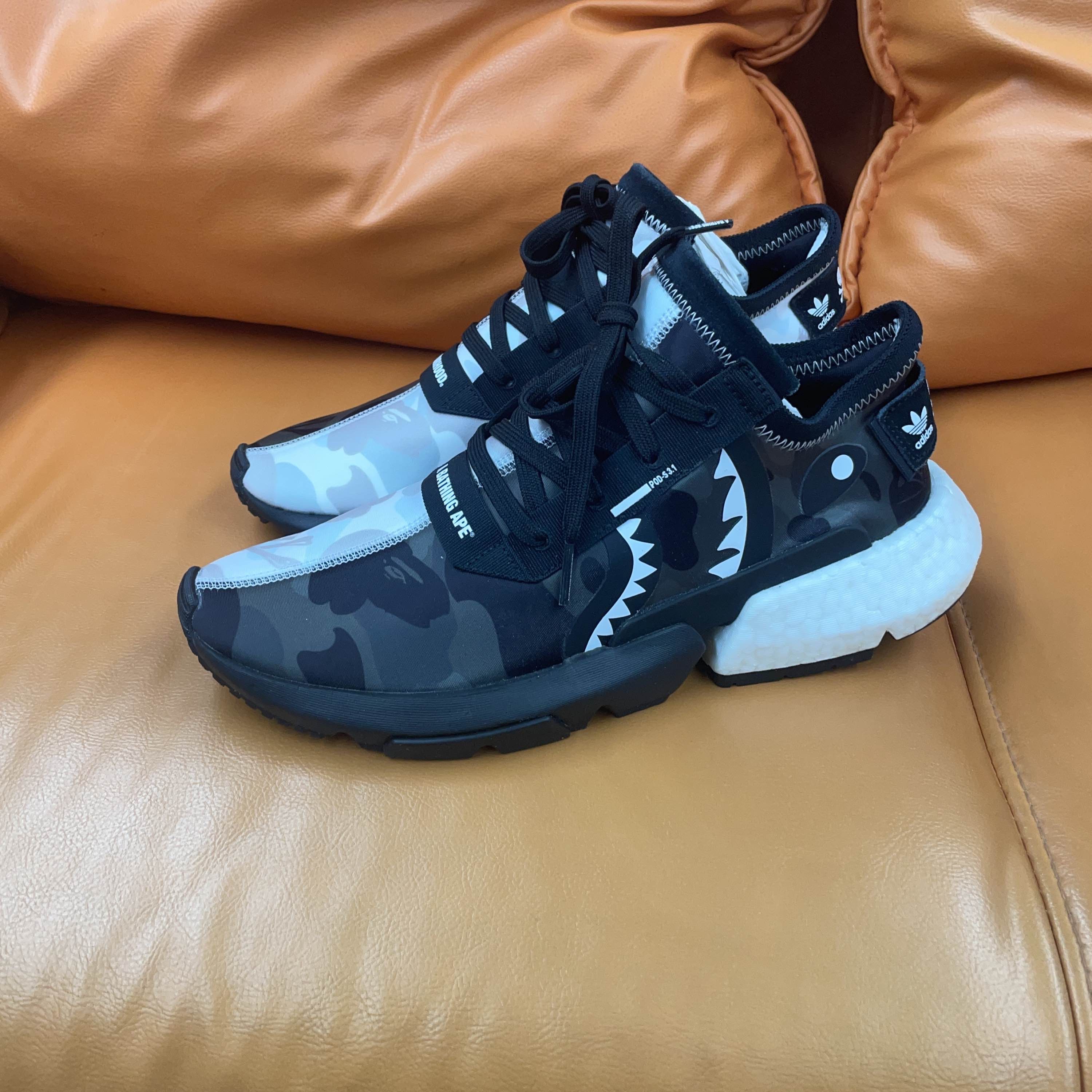 Adidas adidas x BAPE x NEIGHBORHOOD POD-S3.1 Camo Sneakers US 8 Size US 8 / EU 41 - 1 Thumbnail