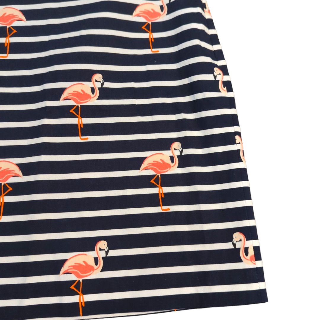 Other TALBOTS Blue White Striped Flamingo Skirt Size 6 Nautical Size 28" / US 6 / IT 42 - 5 Thumbnail