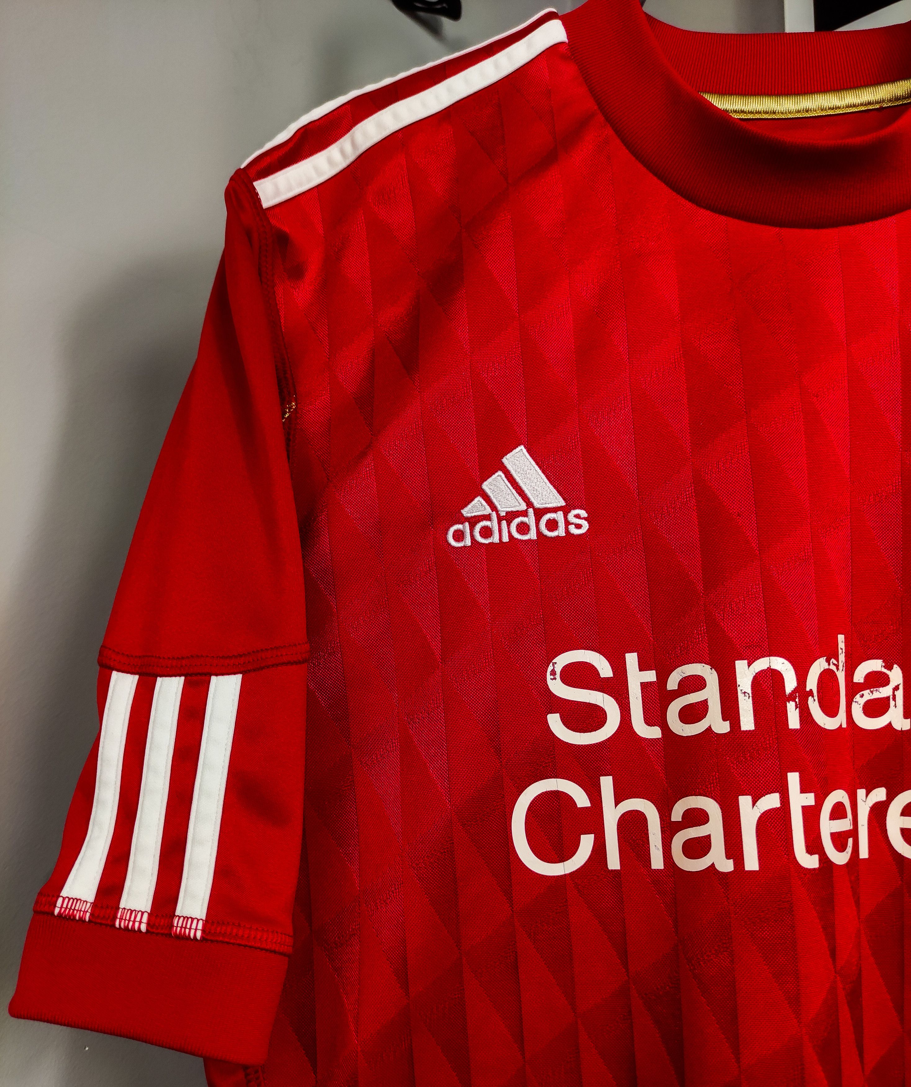 Adidas Raul Meireles #4 Liverpool FC 2010 2011 2012 Adidas Home M Size US M / EU 48-50 / 2 - 14 Thumbnail