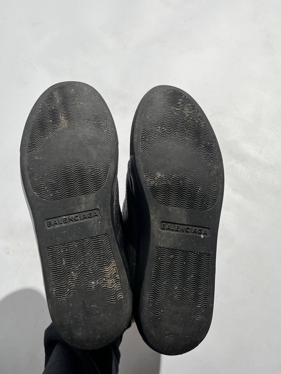Balenciaga Balenciaga Arena Black Cracked Leather Hightop Size US 8 / EU 41 - 5 Thumbnail