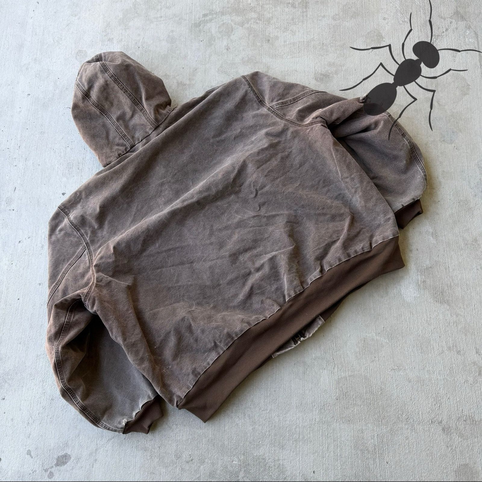 Carhartt × Vintage Carhartt J25 CHT brown hooded work wear jacket Size US XXL / EU 58 / 5 - 7 Thumbnail