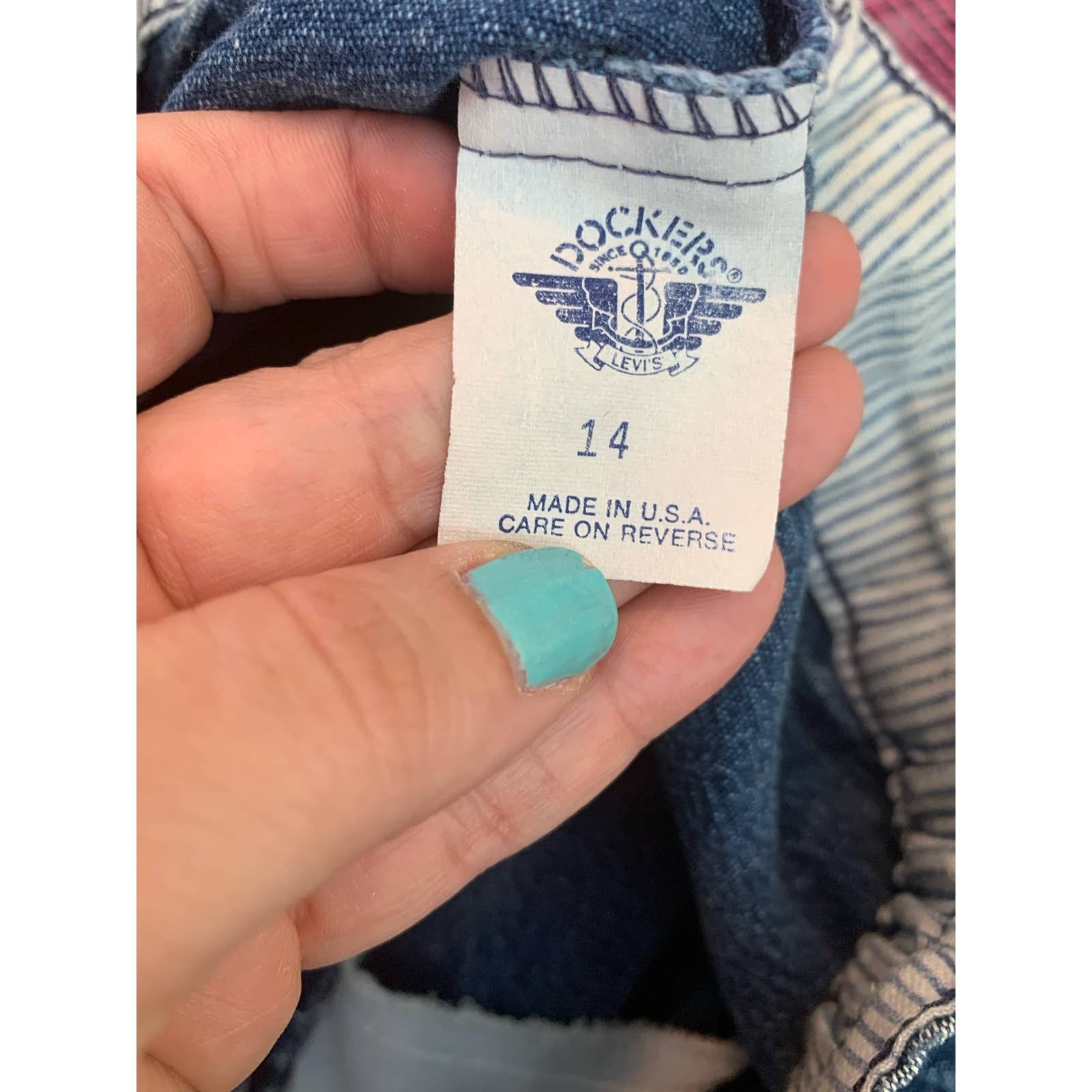 Dockers Dockers vintage high waist pleated blue jeans size 14 Size 36" / US 14 / IT 50 - 3 Thumbnail