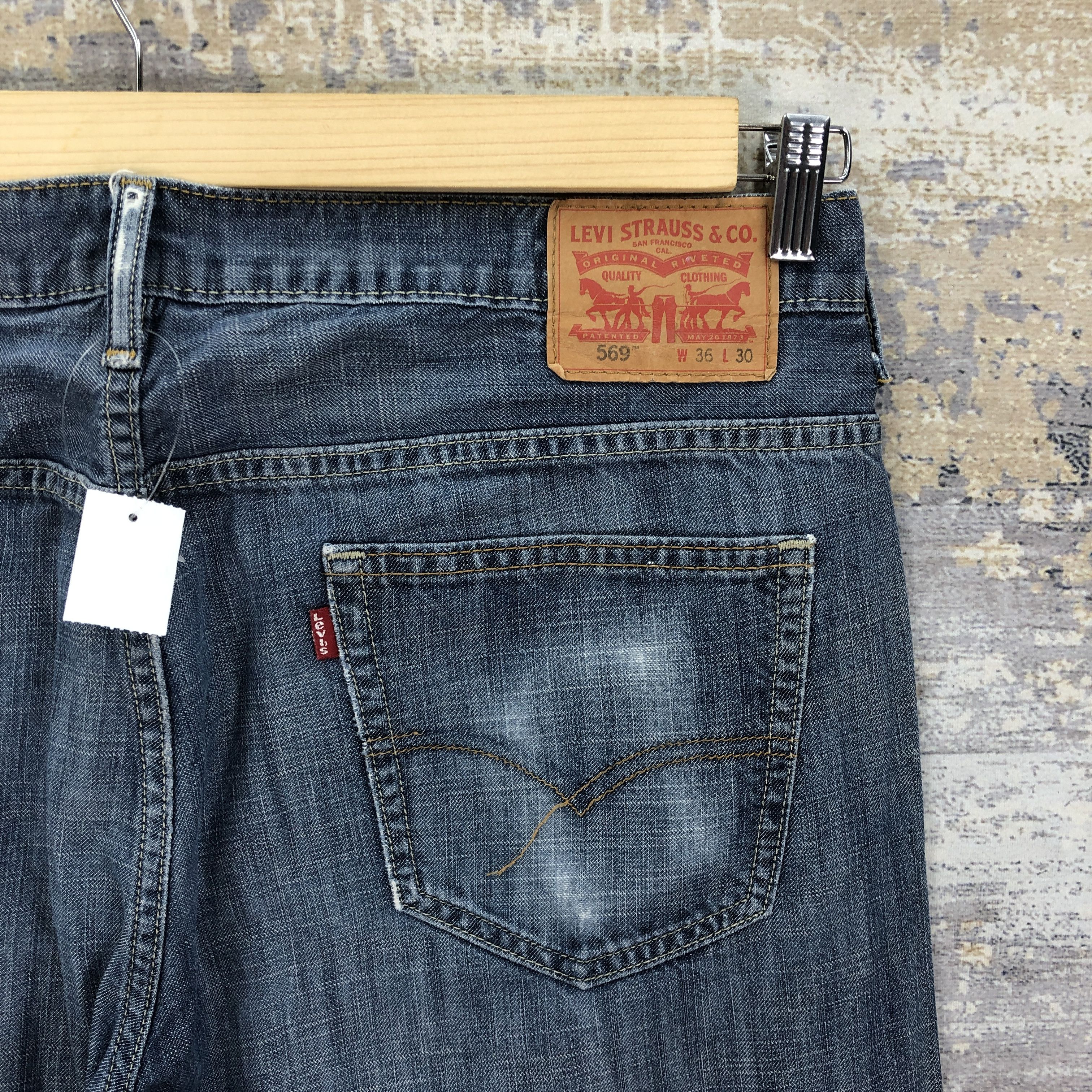 Levi's Vintage Y2K Levis 569 Baggy Loose Jeans Levi's Faded Denim Size US 38 / EU 54 - 5 Thumbnail