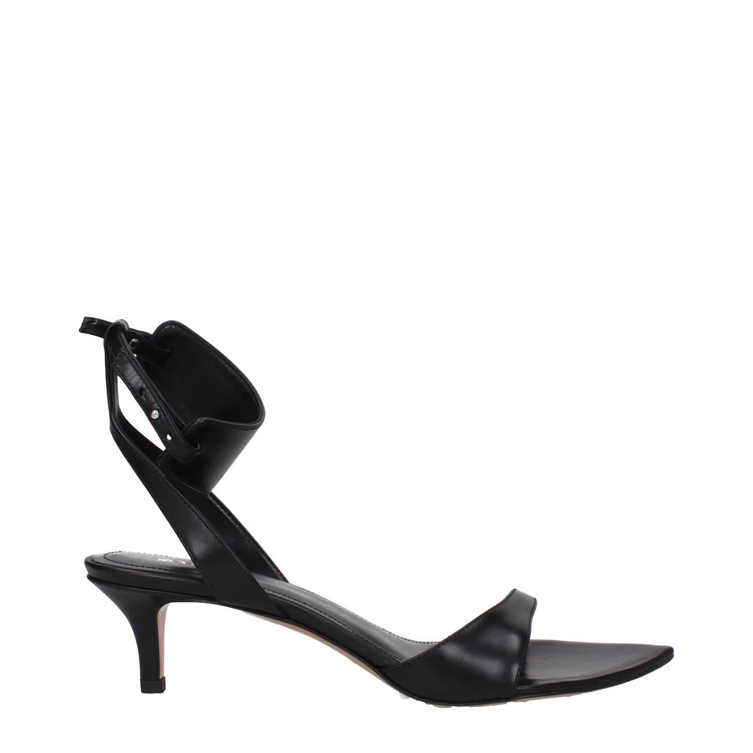ob1o1e1124 Leather Sandals in Black