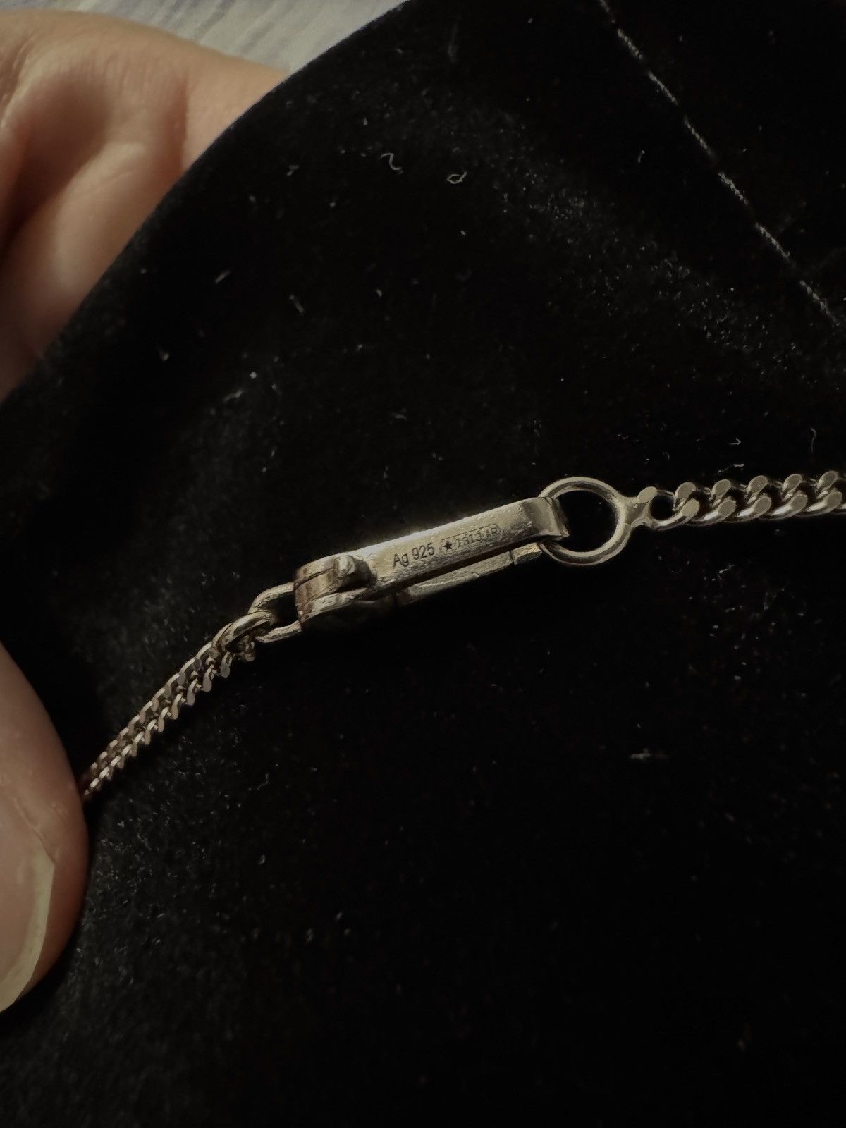 Gucci Gucci Silver Ghost Tag Pendant Necklace Size ONE SIZE - 4 Thumbnail