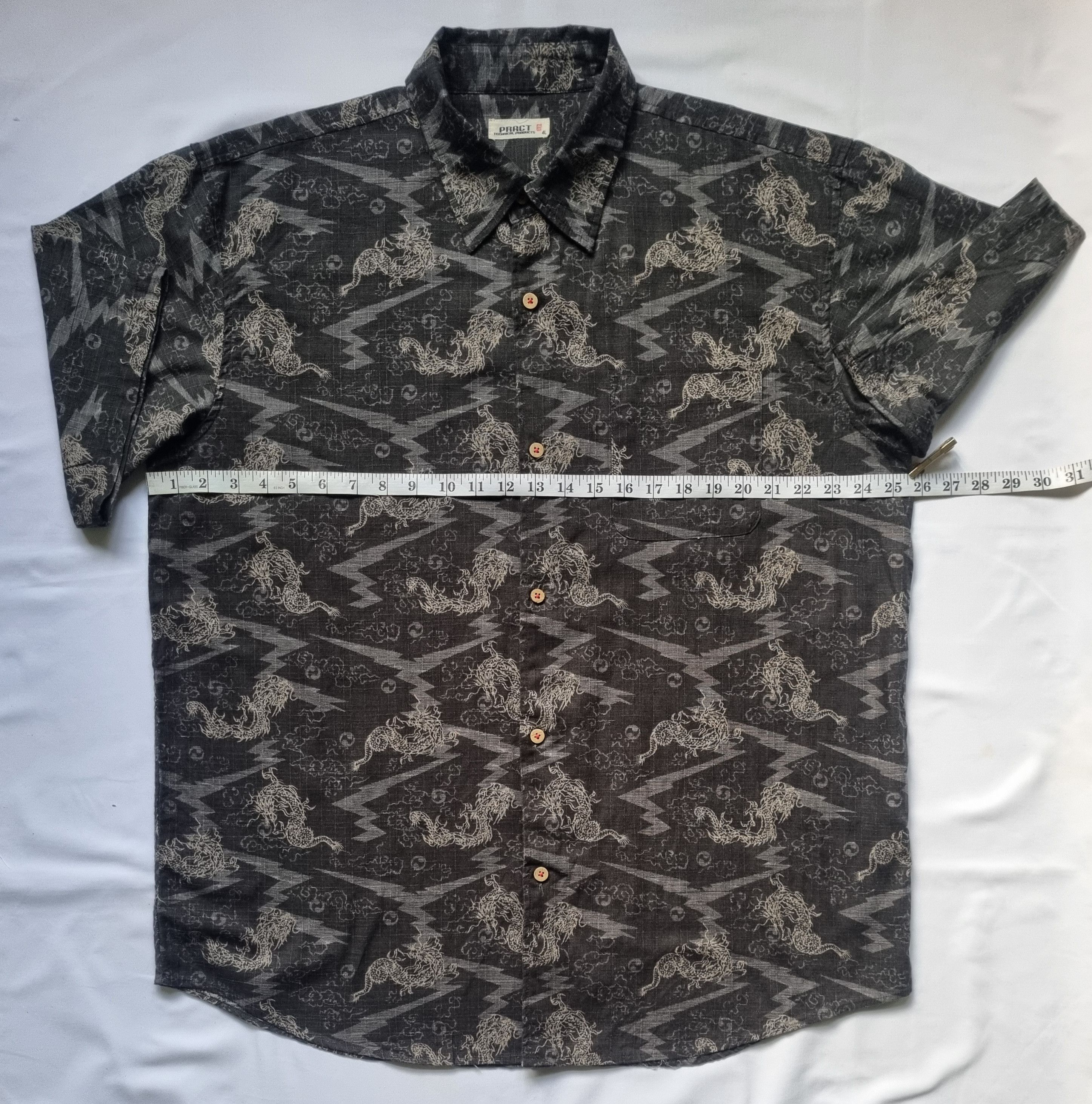 Vintage Vintage Dragon Hawaiian Shirt Size US XXL / EU 58 / 5 - 3 Thumbnail