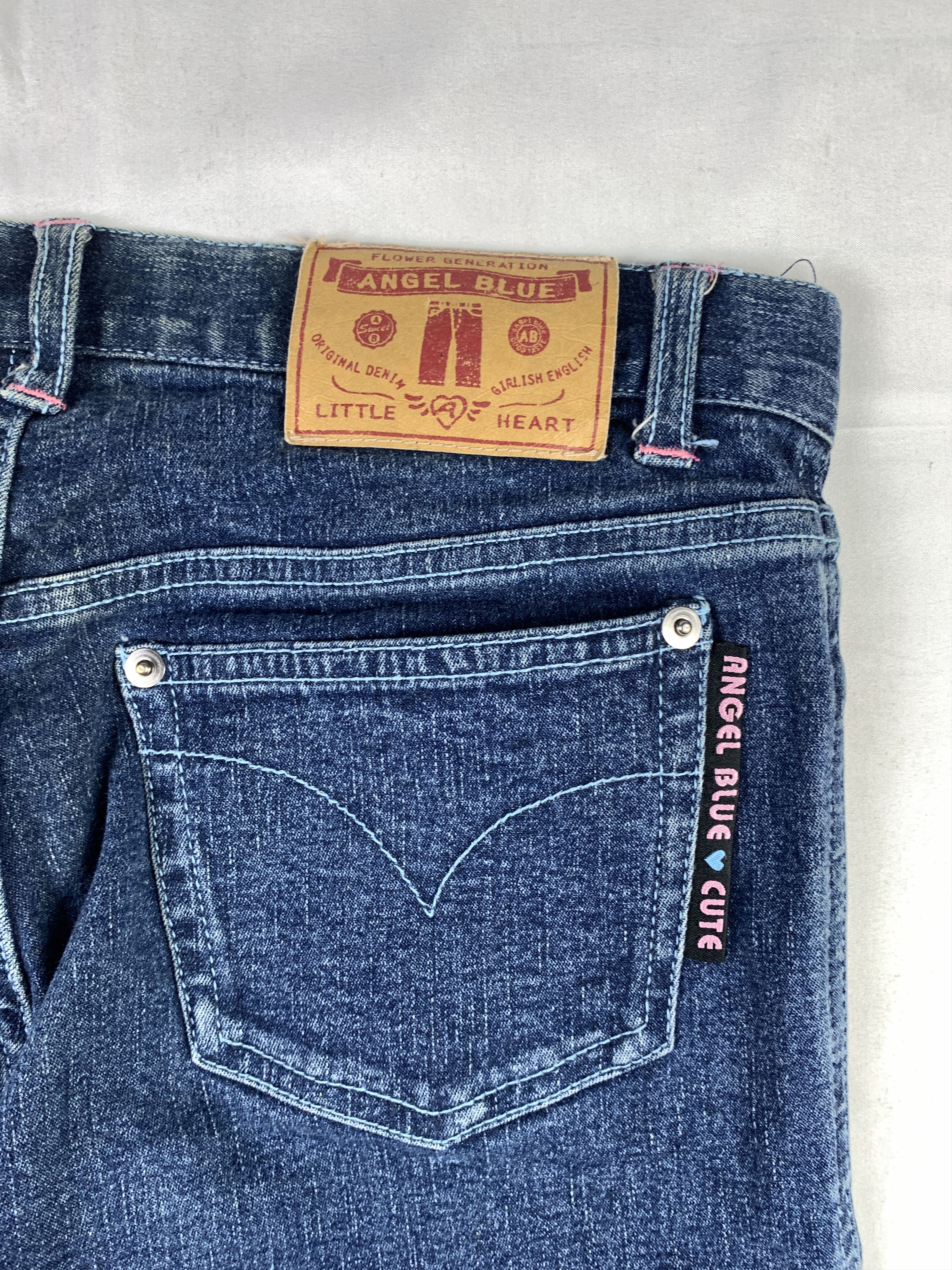 Angel Blue Angel Blue Dark Blue Embroidered Jorts (28) Size 28" / US 6 / IT 42 - 9 Thumbnail