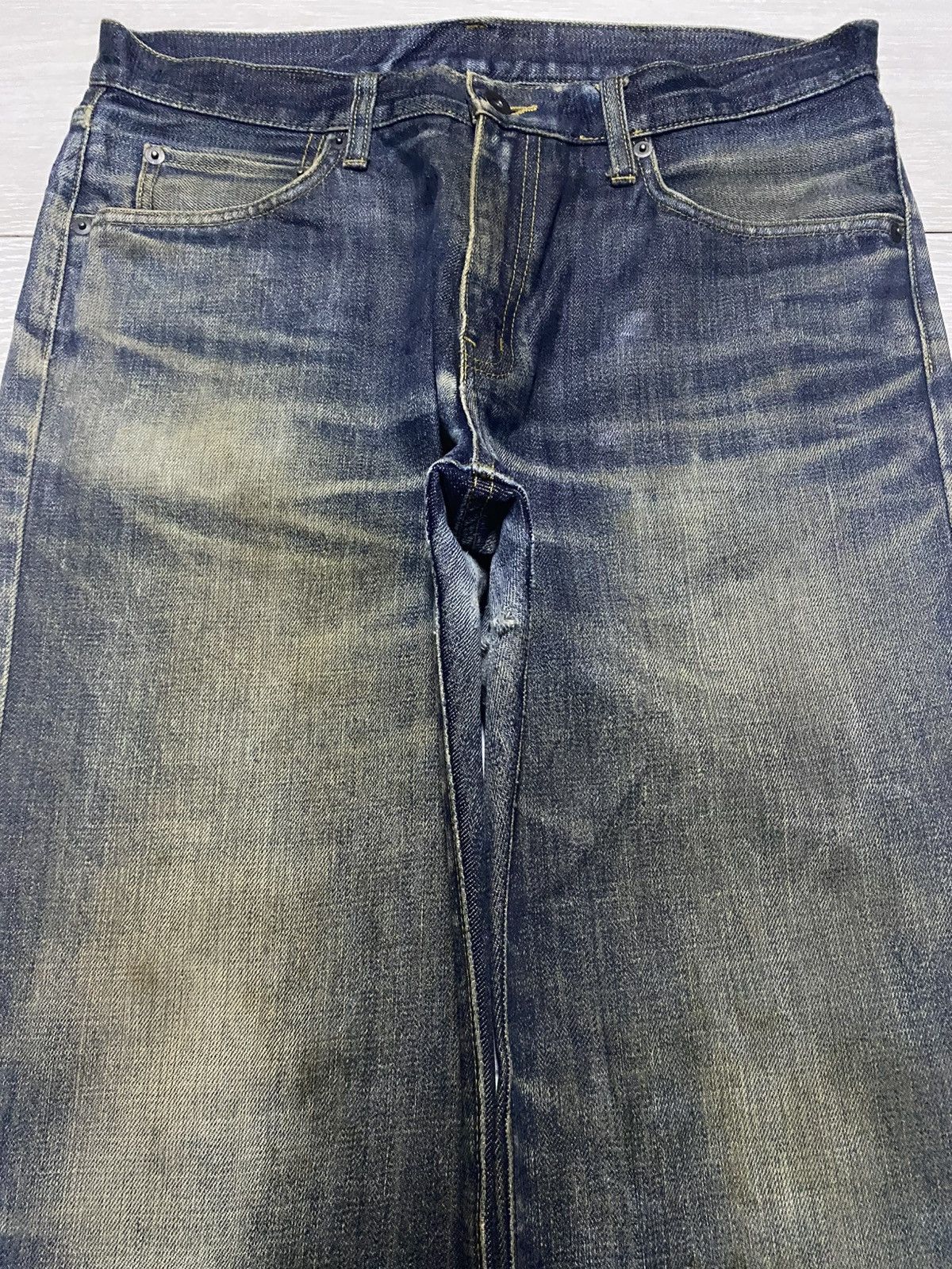 Undercover × Uniqlo Vintage Uniqlo Mud Wash Distressed Loose Jeans Size US 31 - 3 Thumbnail