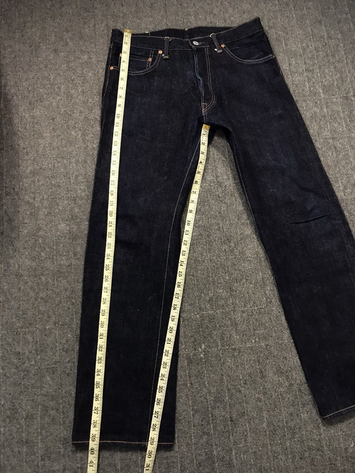 Two Moon RARE Two Moon Buttonfly Selvedge Dark Indigo Jeans Size US 32 / EU 48 - 12 Thumbnail