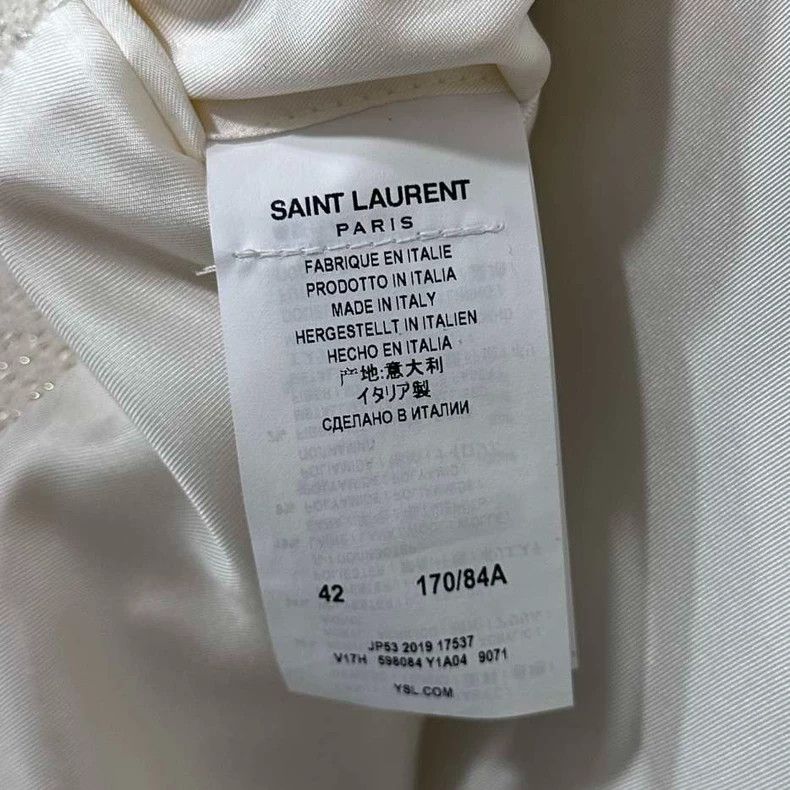 Saint Laurent Paris Saint Laurent Paris Sequined tweed double-breasted blazer 2 Size 42R - 5 Thumbnail
