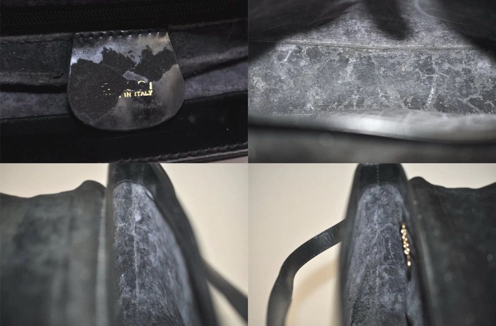 Gucci Women's Gucci Black Leather Shoulder Bag Size ONE SIZE - 9 Thumbnail