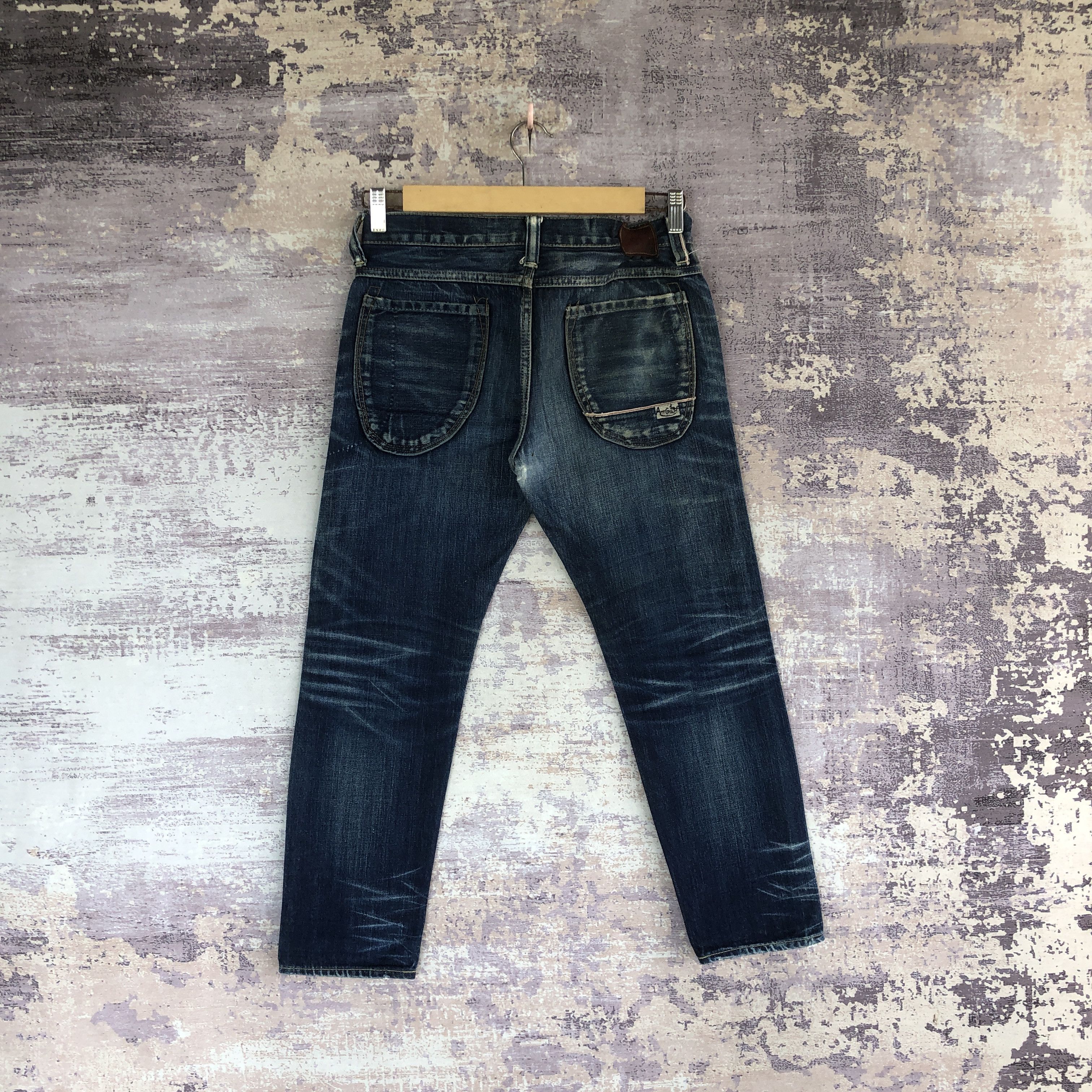Japanese Brand Distressed Antgauge Fourmimesure Selvedge Jeans Denim Pants Size US 28 / EU 44 - 2 Thumbnail