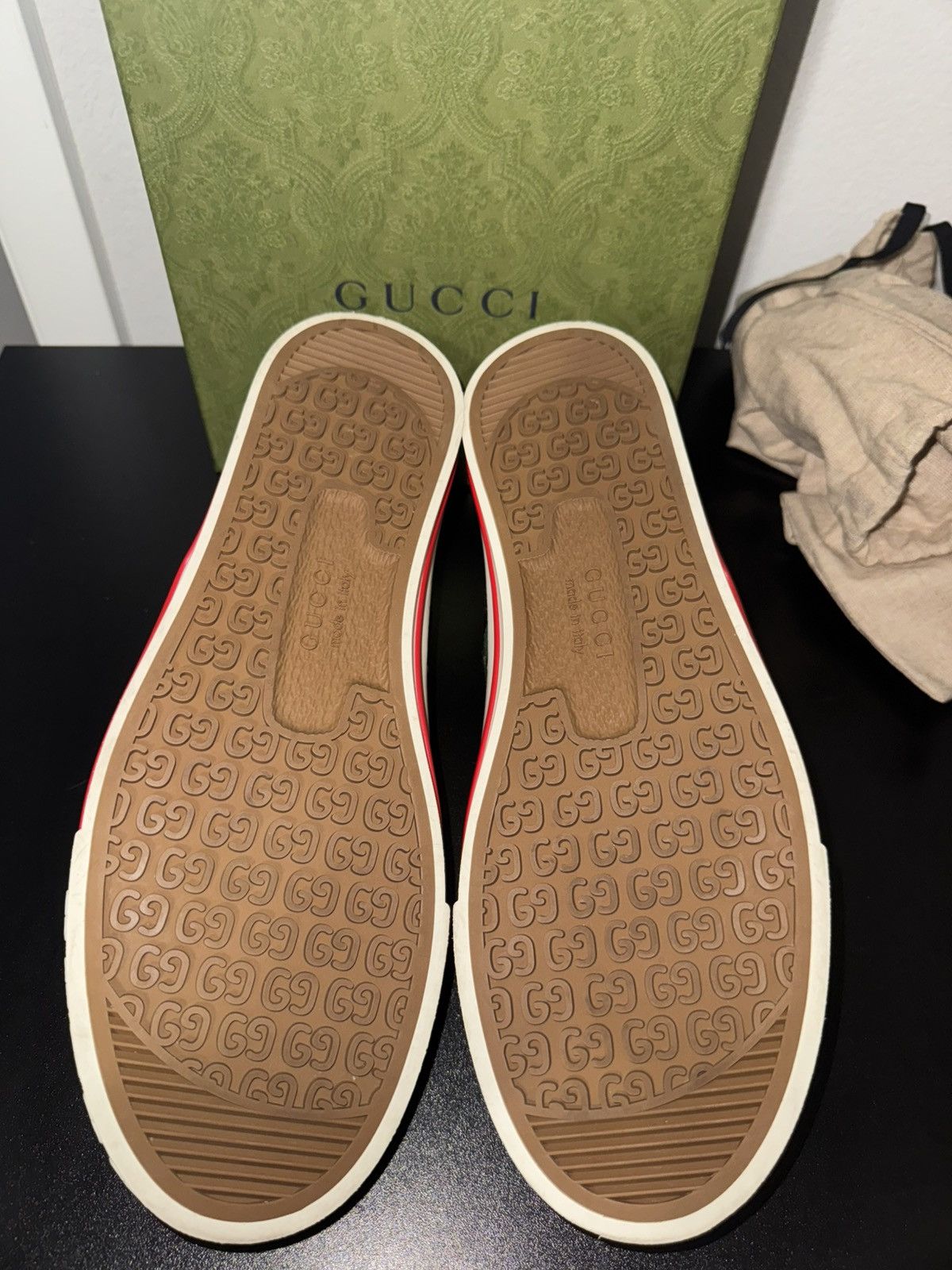Designer × Gucci Gucci Tennis 1977 GG Logo Sneakers size 7+ - US 10 Size US 10 / EU 43 - 8 Thumbnail