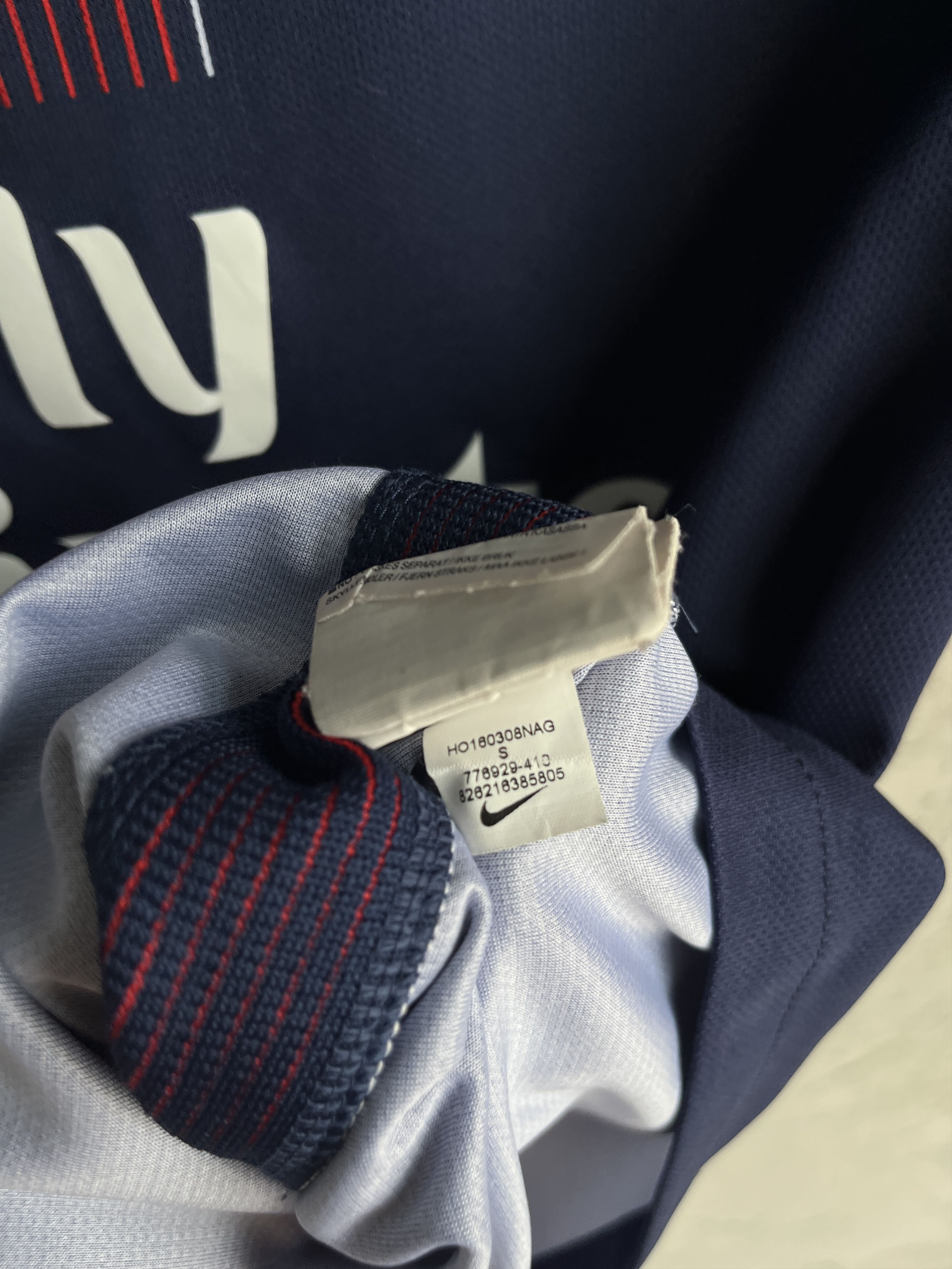 Nike × Vintage PSG PARIS SAINT-GERMAIN 2016/2017 SHIRT SOCCER JERSEY NIKE Size US S / EU 44-46 / 1 - 8 Thumbnail