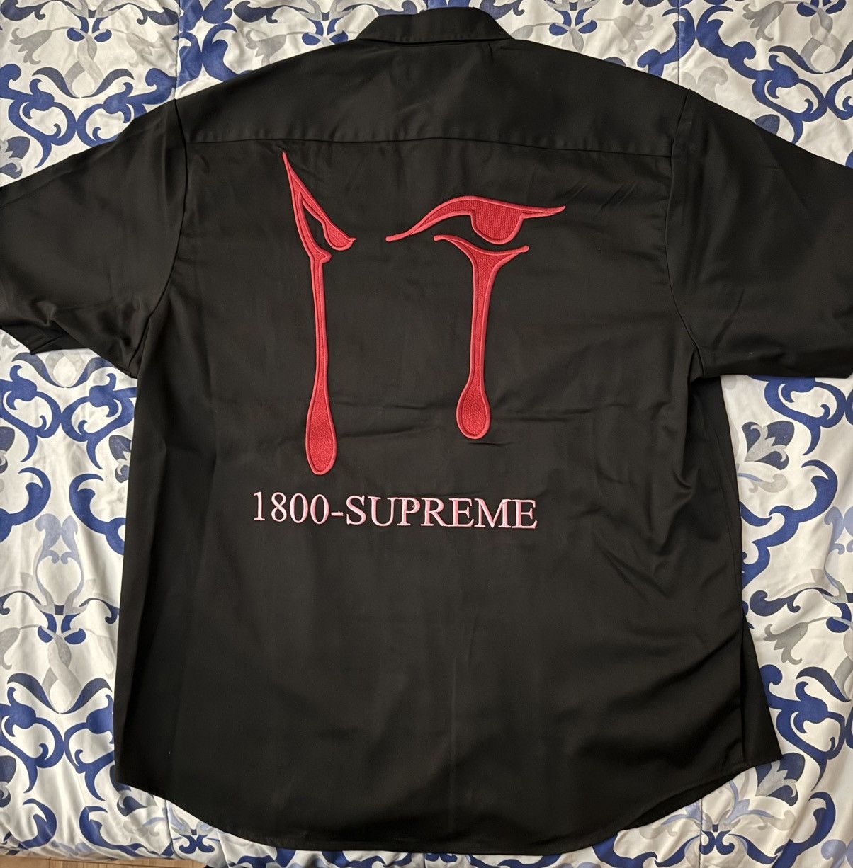 トップス supreme aoi eyes work shirt Supreme AOI Eyes S/S Work Shirt Black Men's - FW24 - US
