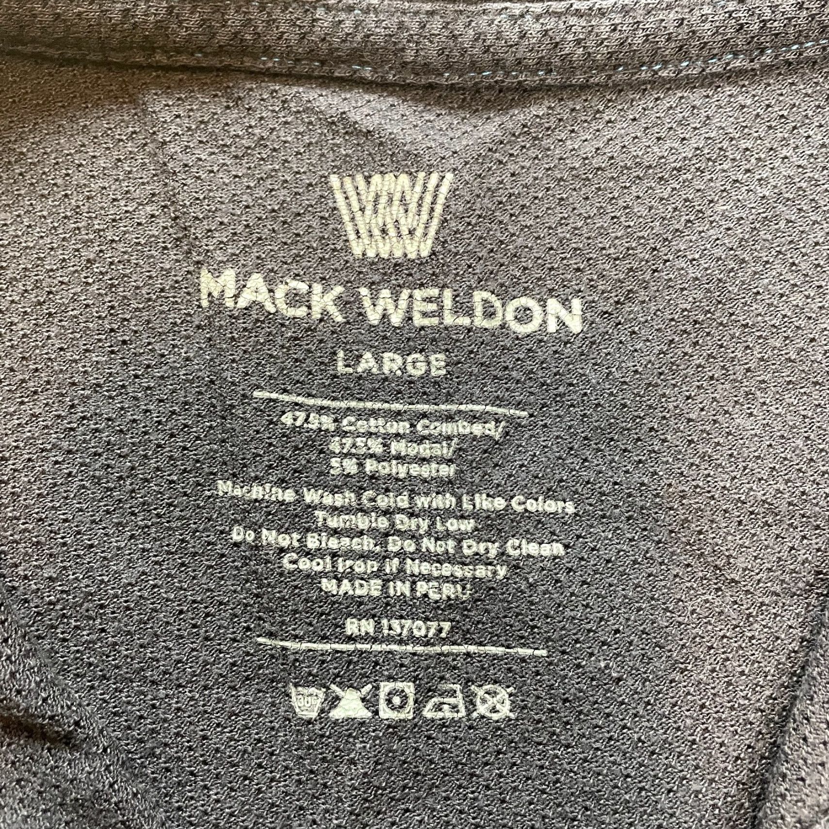 Vintage Mack Weldon Polo Shirt Mens Golf Preppy Blue Short Sleeve Polo Shirt L Mens Size US L / EU 52-54 / 3 - 2 Thumbnail