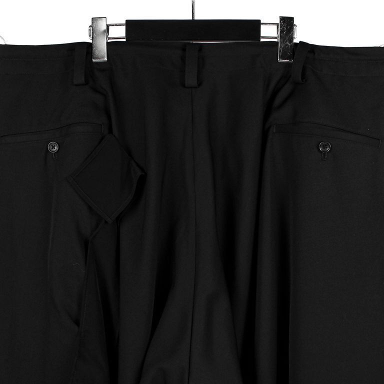 Yohji Yamamoto Yohji Yamamoto Pour Homme - Patch hem twist Draped Pants Size US 30 / EU 46 - 6 Thumbnail