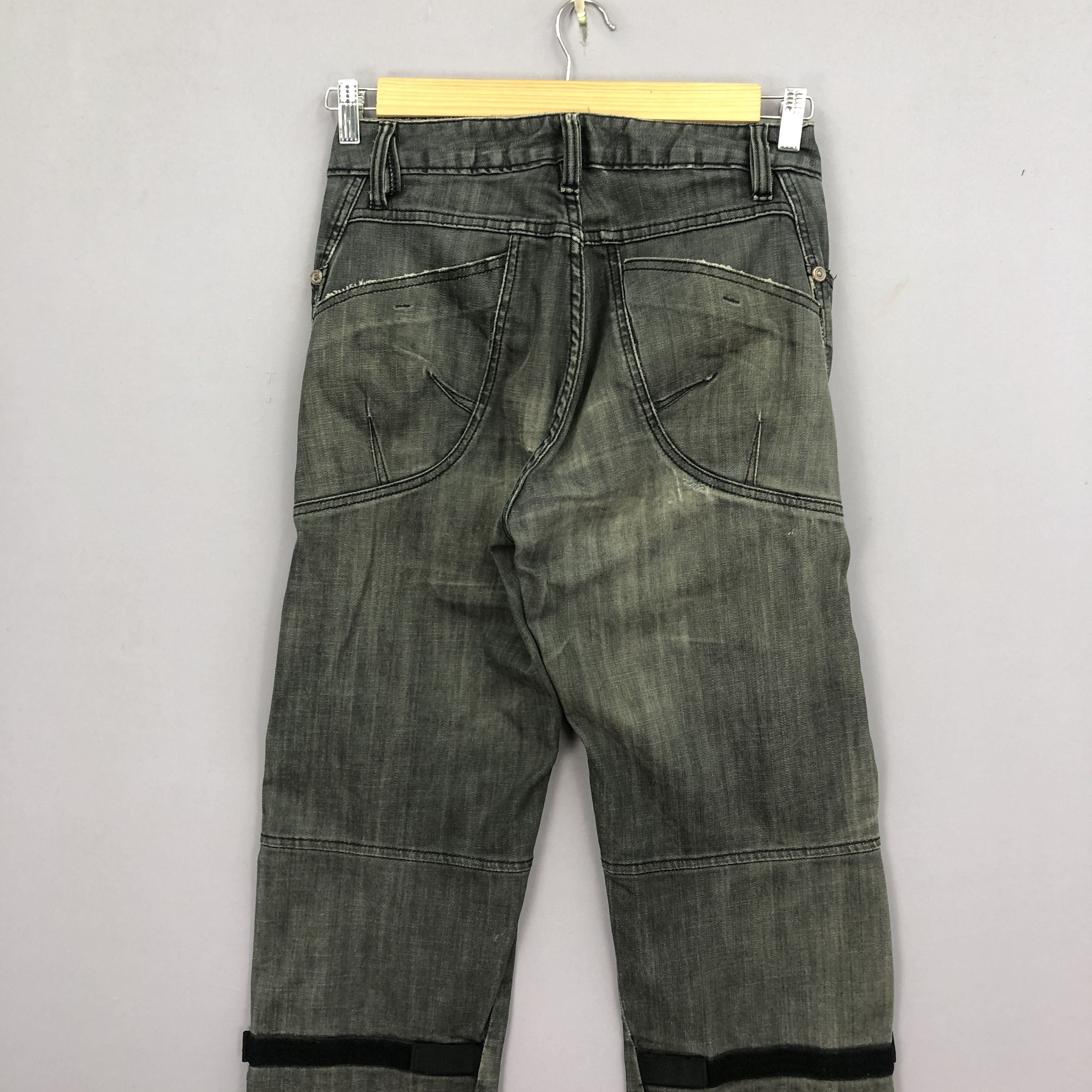 Japanese Brand Vintage Maxler Double Knee Jeans Japanese Faded Ripped Denim Size 28" / US 6 / IT 42 - 4 Thumbnail