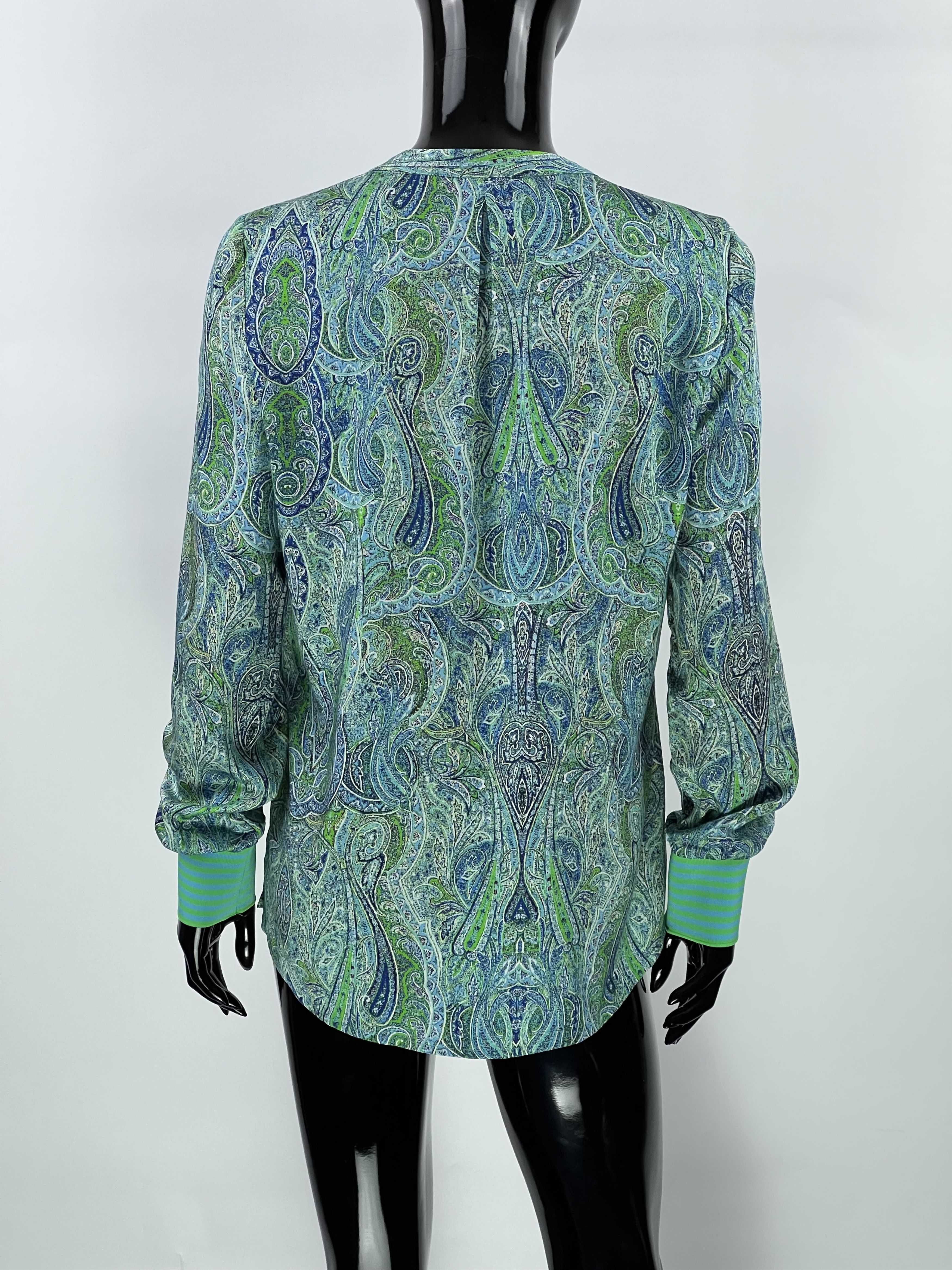 Designer × Other Emily Van Den Bergh Paisley Print Blouse Shirt Top Size 36 Size S / US 4 / IT 40 - 2 Thumbnail