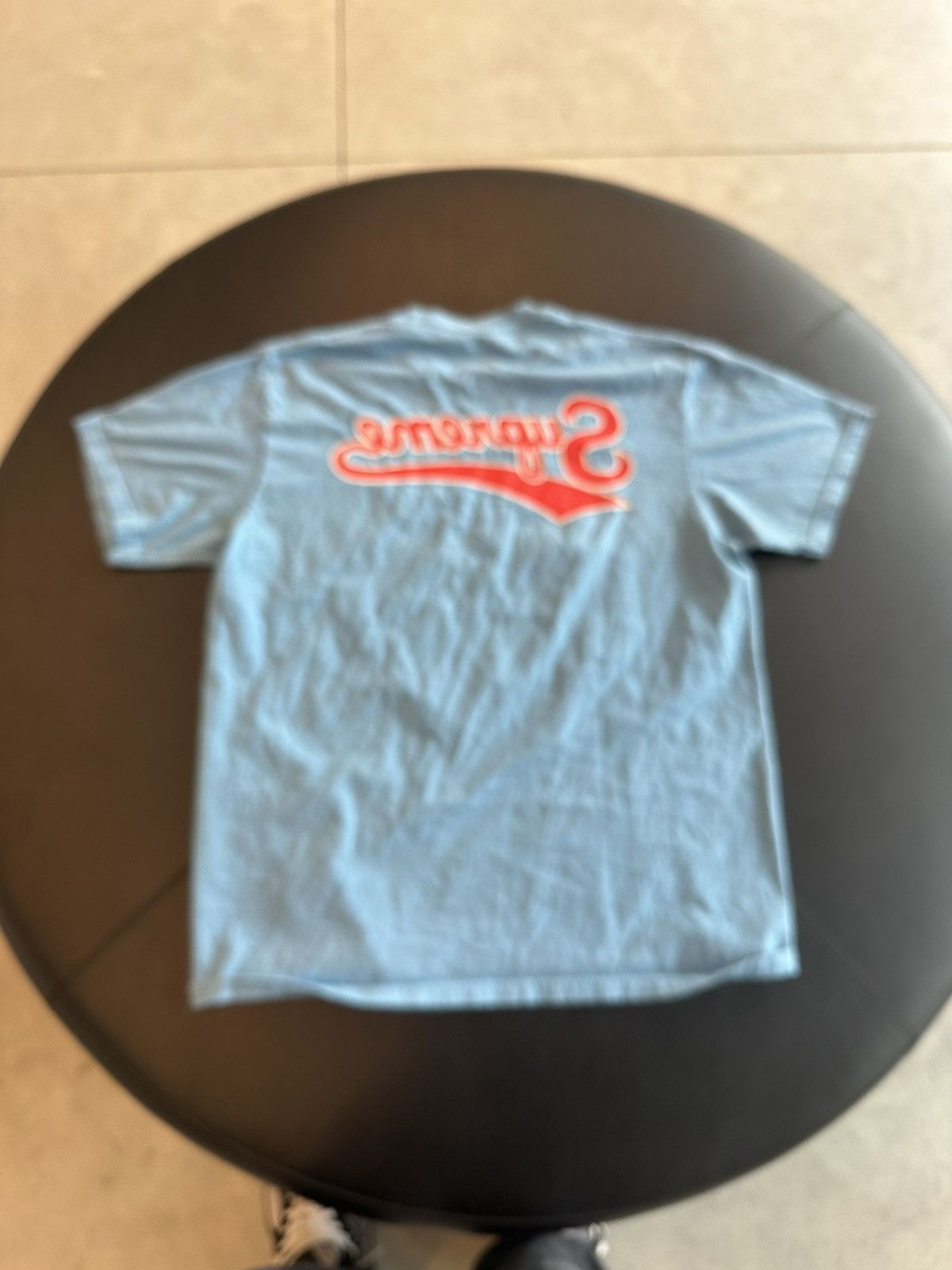 Supreme Supreme backwards t shirt bright blue Size US L / EU 52-54 / 3 - 1 Thumbnail