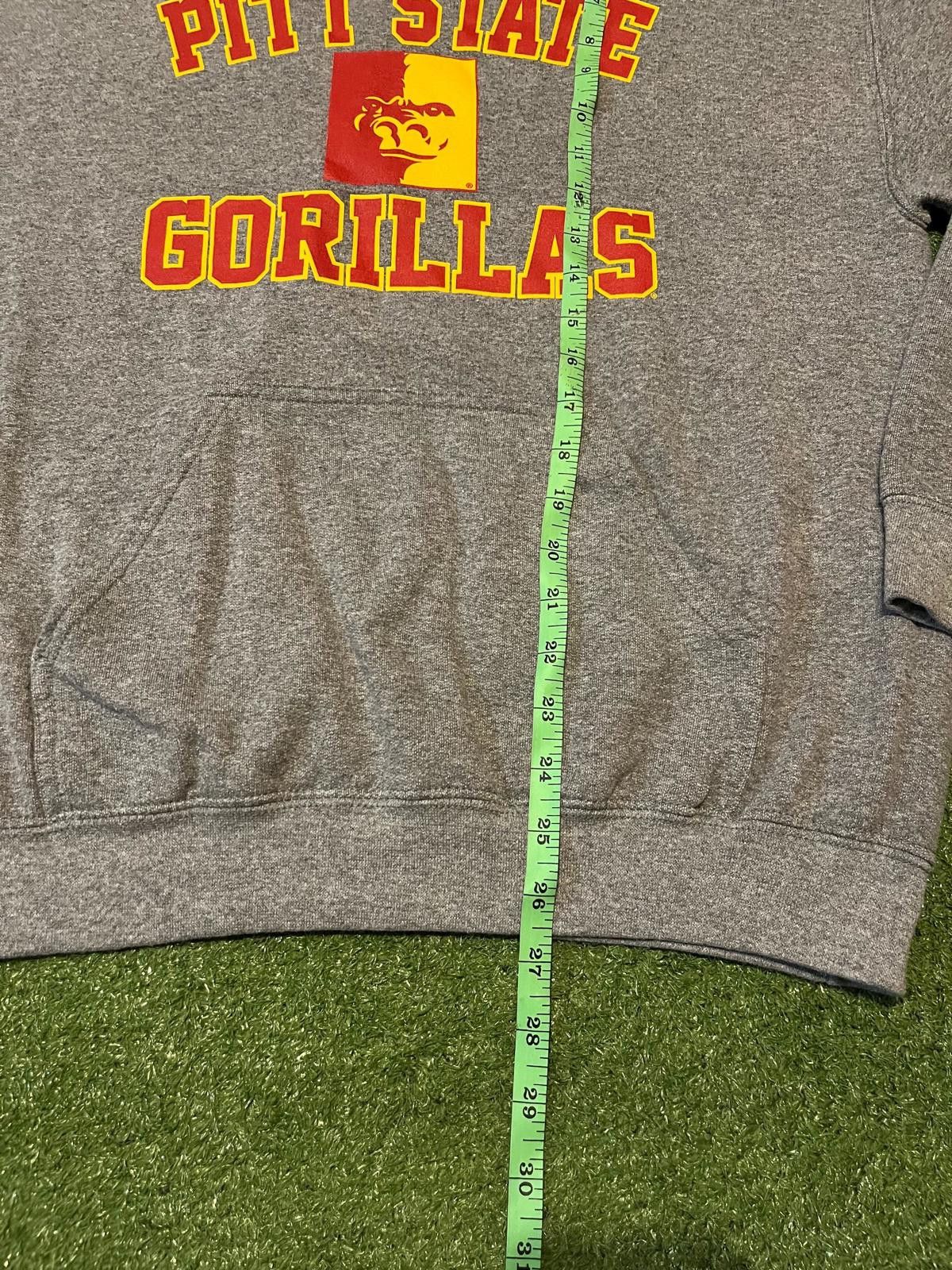 Gildan Pitt State Gorillas Gray Hoodie Sweatshirt Size US L / EU 52-54 / 3 - 4 Thumbnail