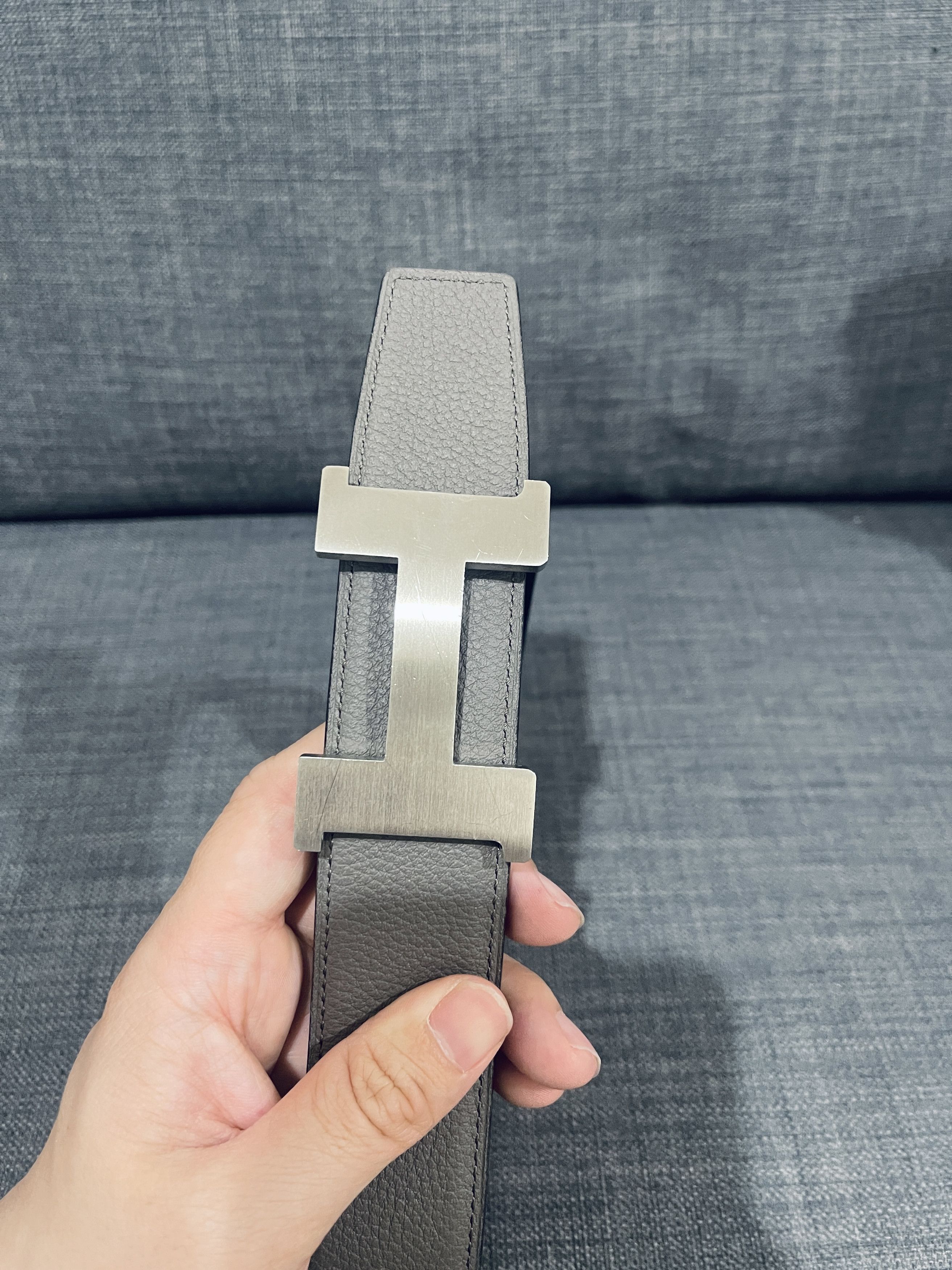 Hermes Hermes 38mm Leather Belt Men size 85 Size 30 - 4 Thumbnail