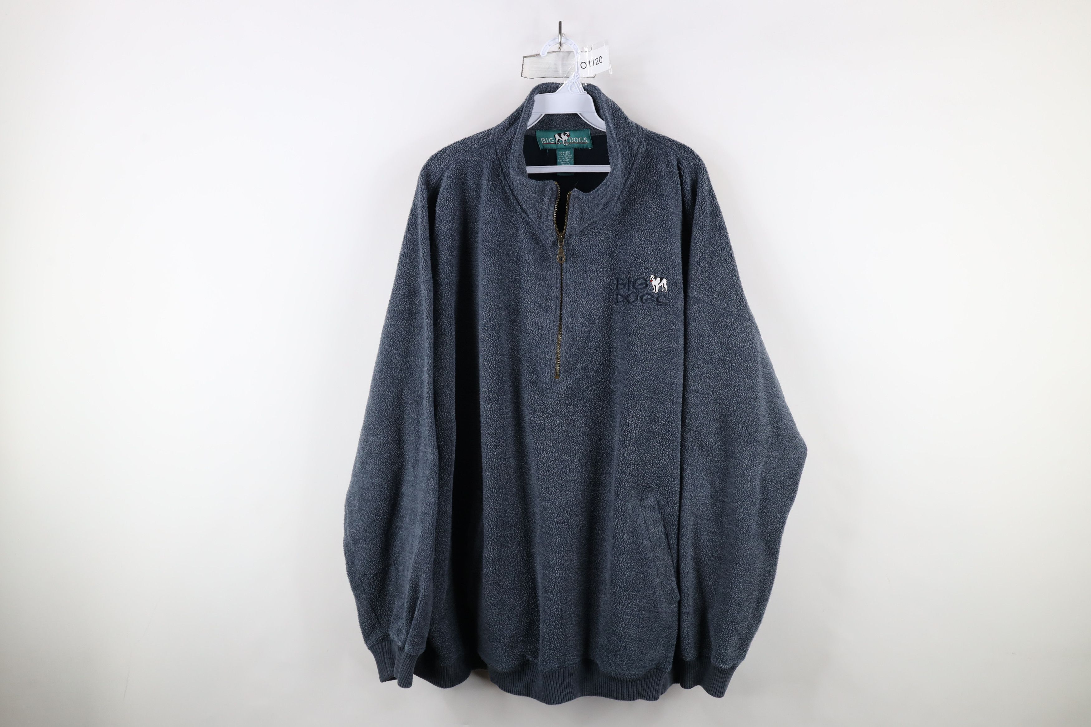 Big Dogs × Vintage Vintage 90s Big Dogs Spell Half Zip Fleece Pullover Sweater Size US XXL / EU 58 / 5 - 1 Thumbnail